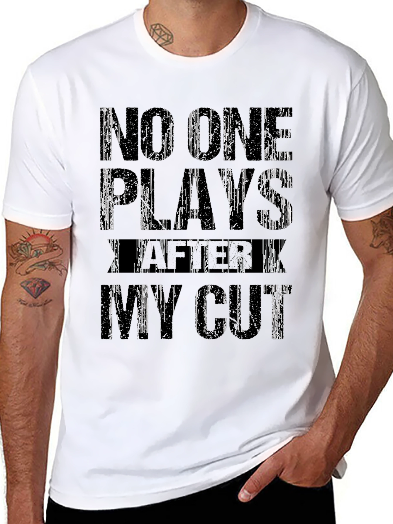 Black No One Plays After My Cut T-Shirt - Golf Humor view 8