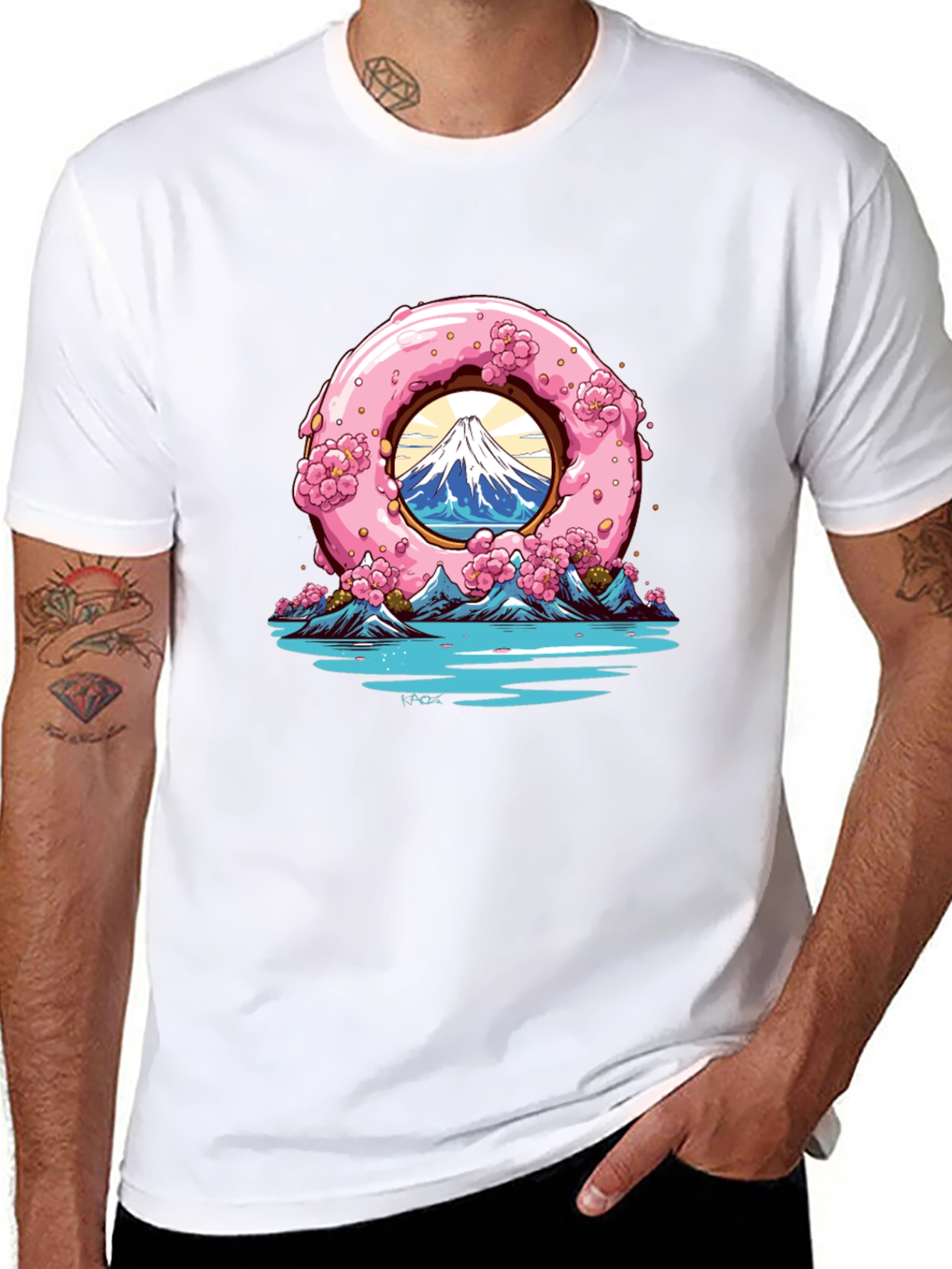 Black Donut Mountain Graphic Tee view 8