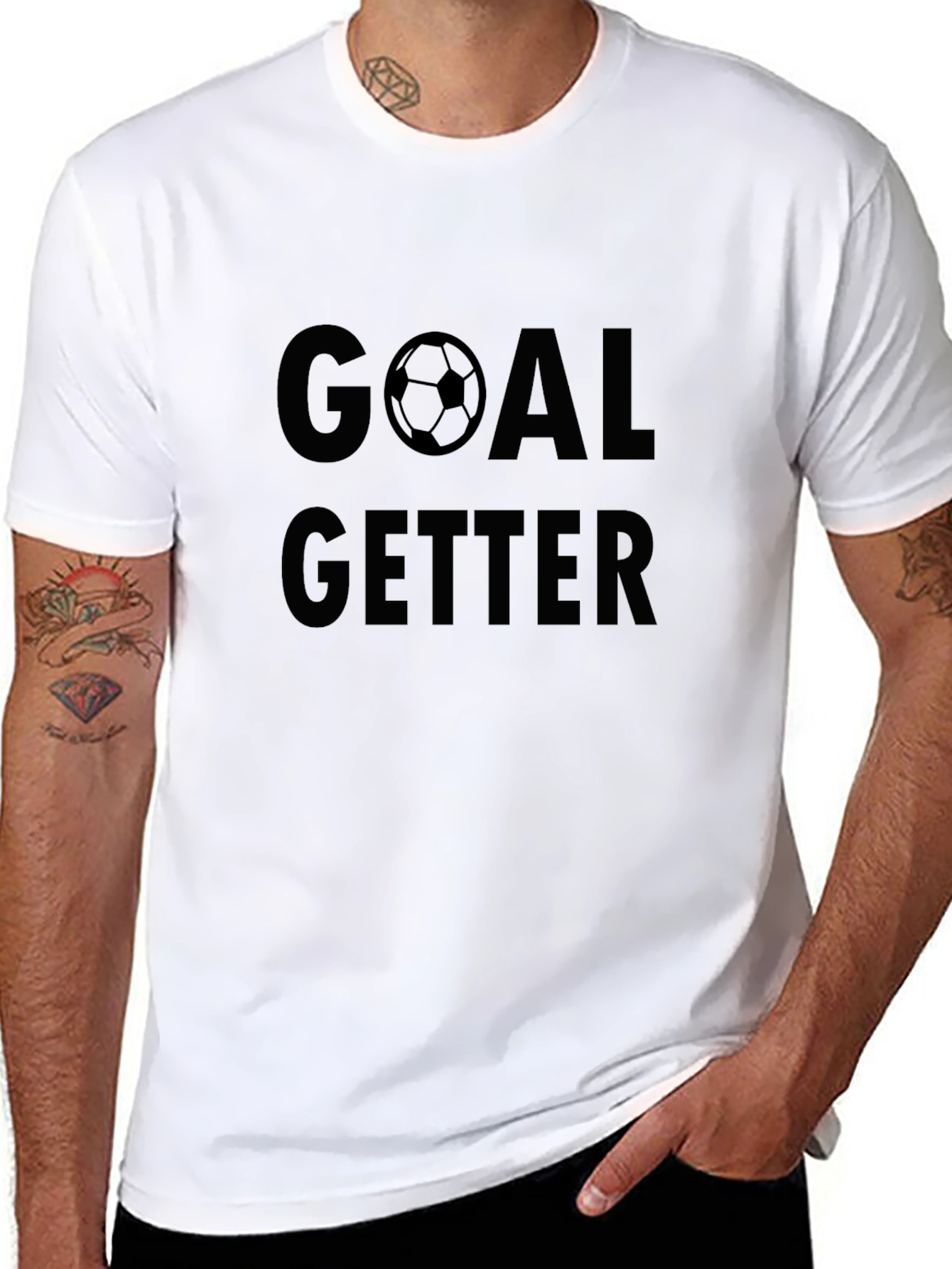 Goal Getter Black Graphic Tee - Soccer Lover Gift - 8