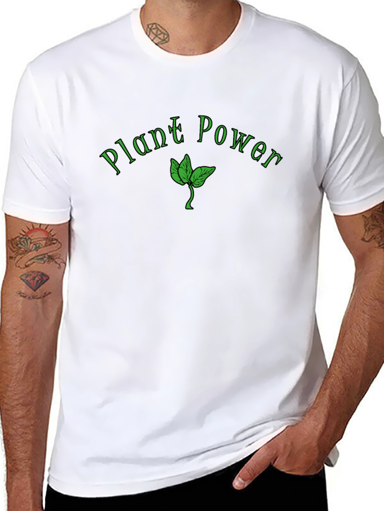 Plant Power Graphic T-Shirt - Vegan Friendly Tee - 8