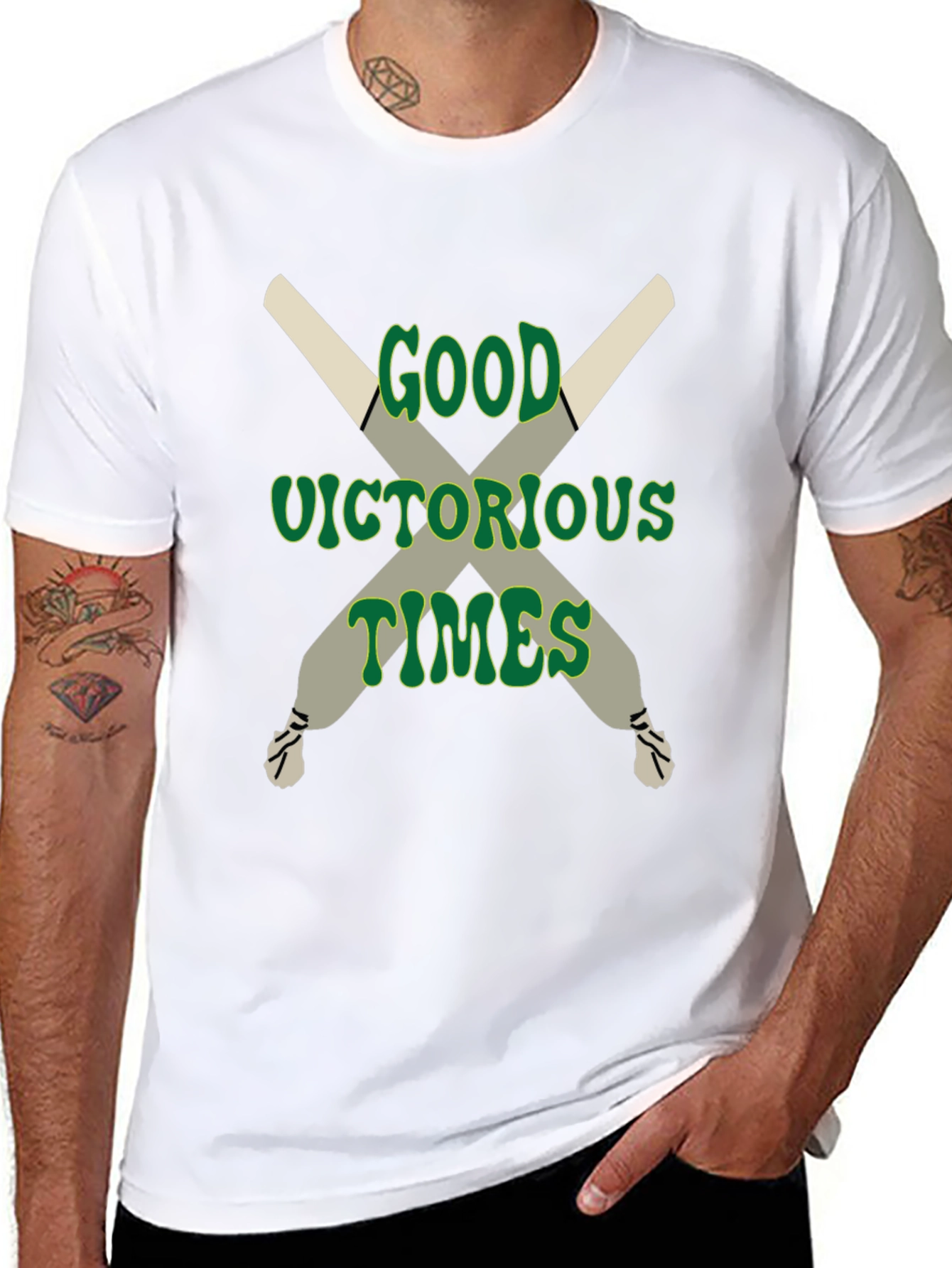 Black Good Victorious Times Graphic T-Shirt view 8