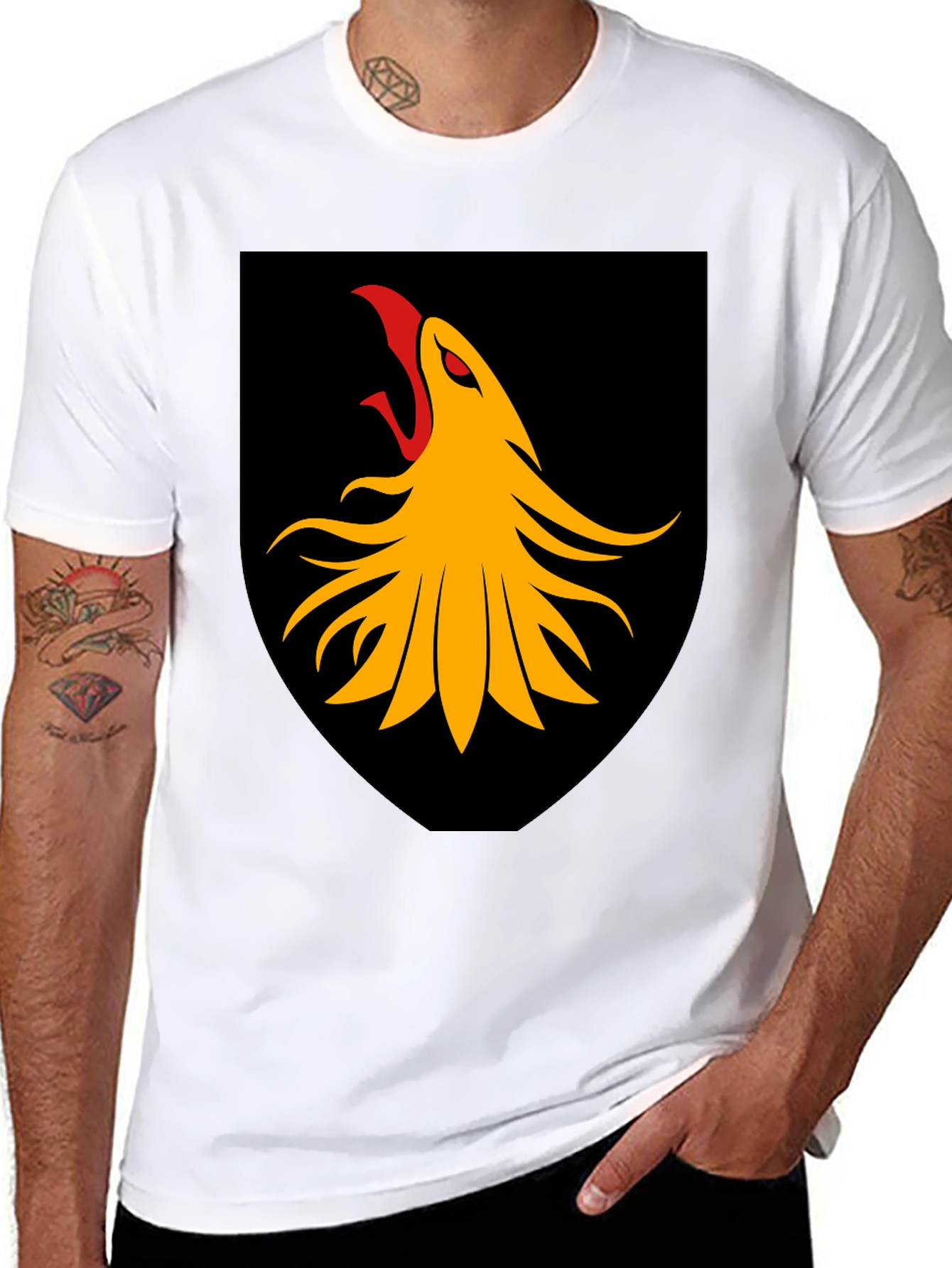 Black Scania Griffin Crest T-Shirt view 8