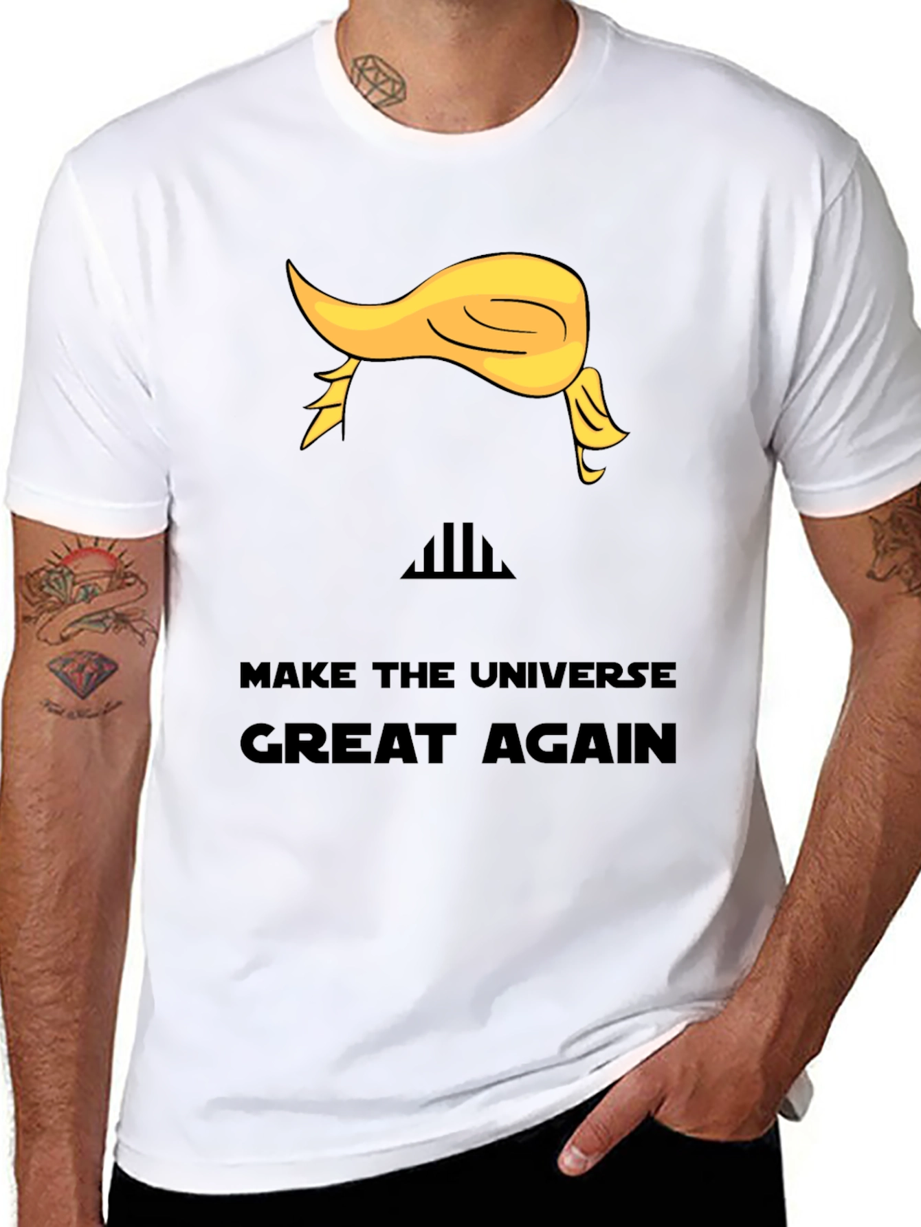 Black Make The Universe Great Again T-Shirt view 8