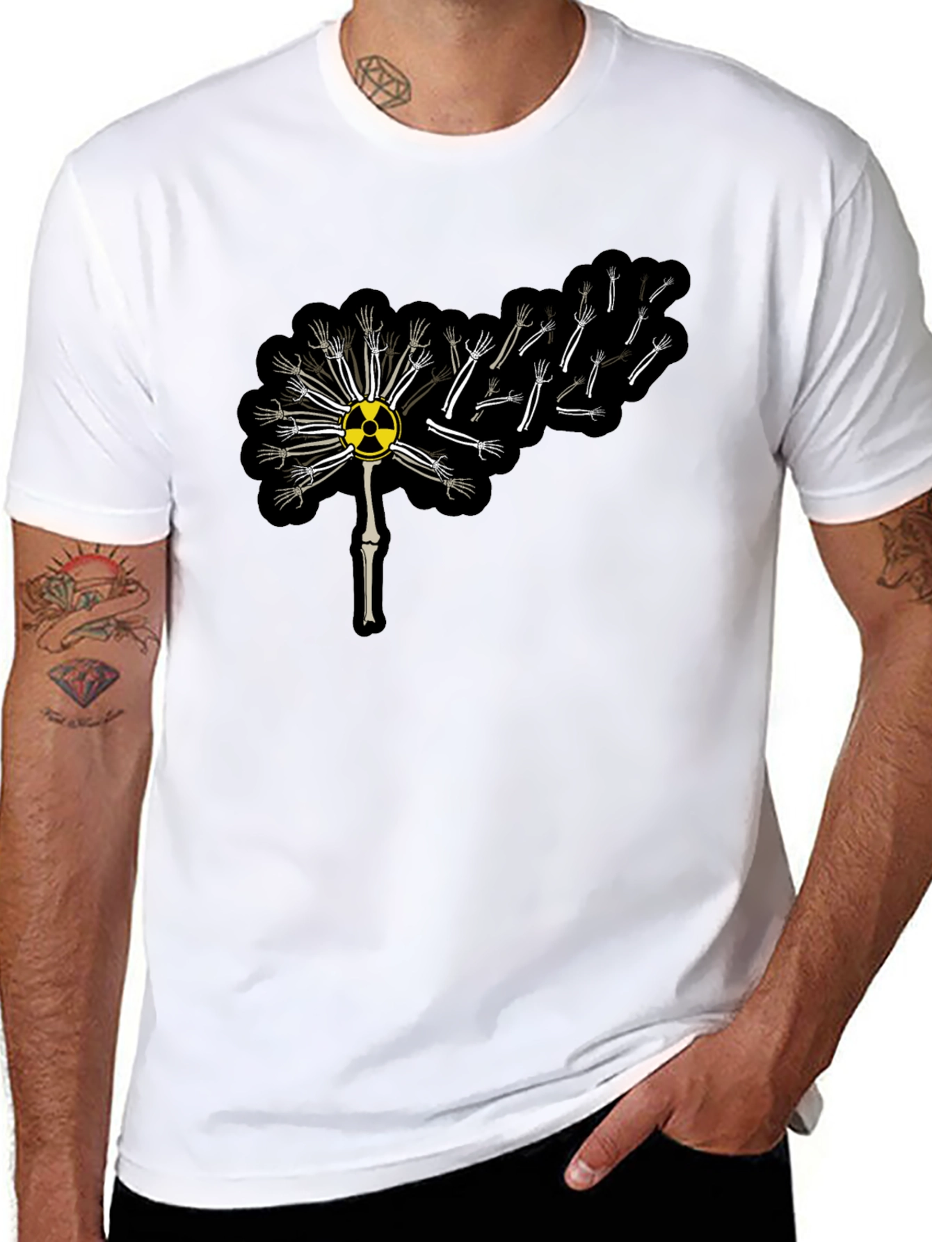 Radioactive Dandelion Graphic T-Shirt - Black - 8
