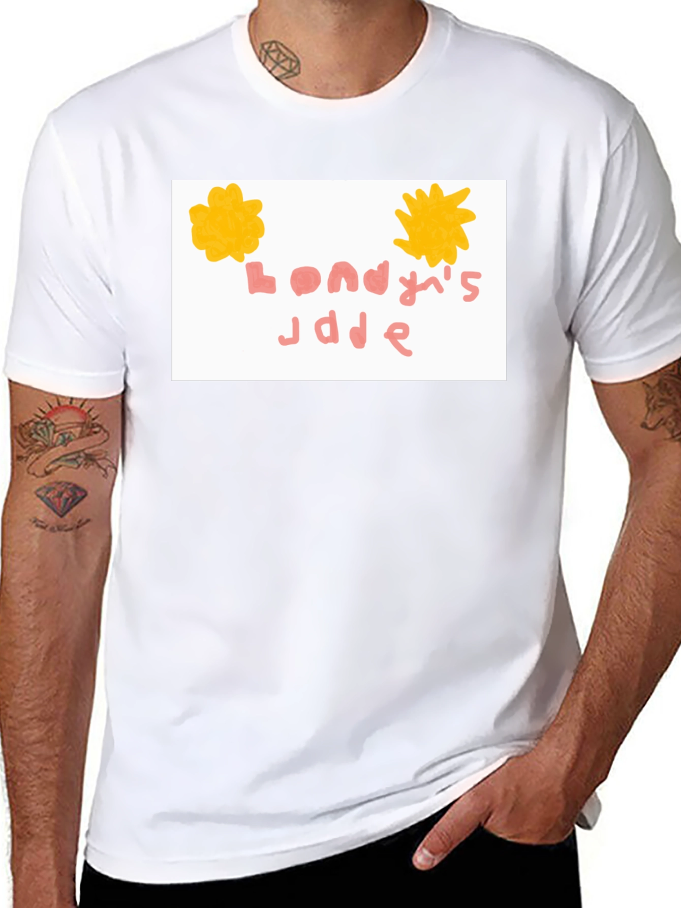 Black Unique Graphic T-Shirt - Londey's Jade view 8
