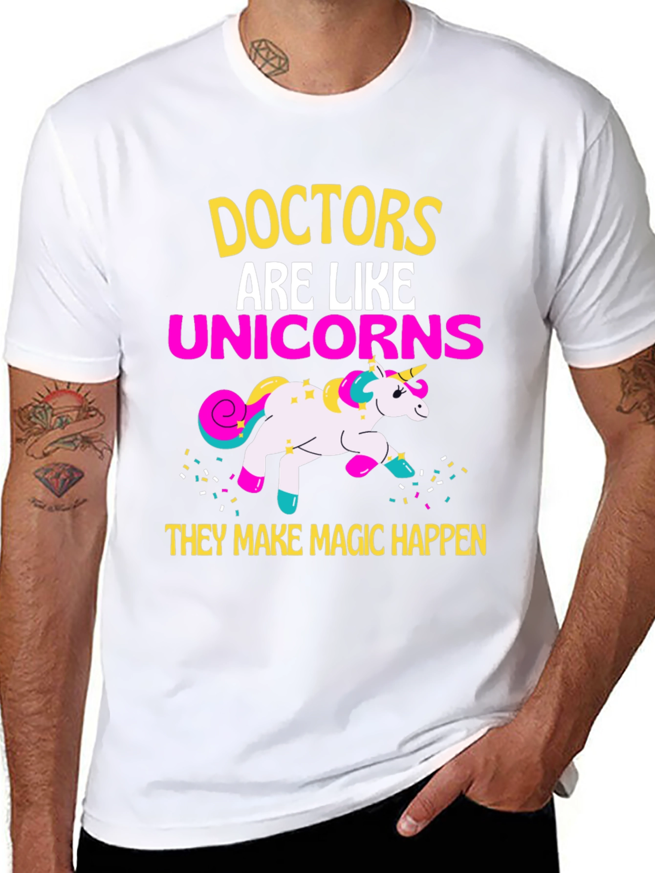 Black Doctors are Like Unicorns T-Shirt view 8