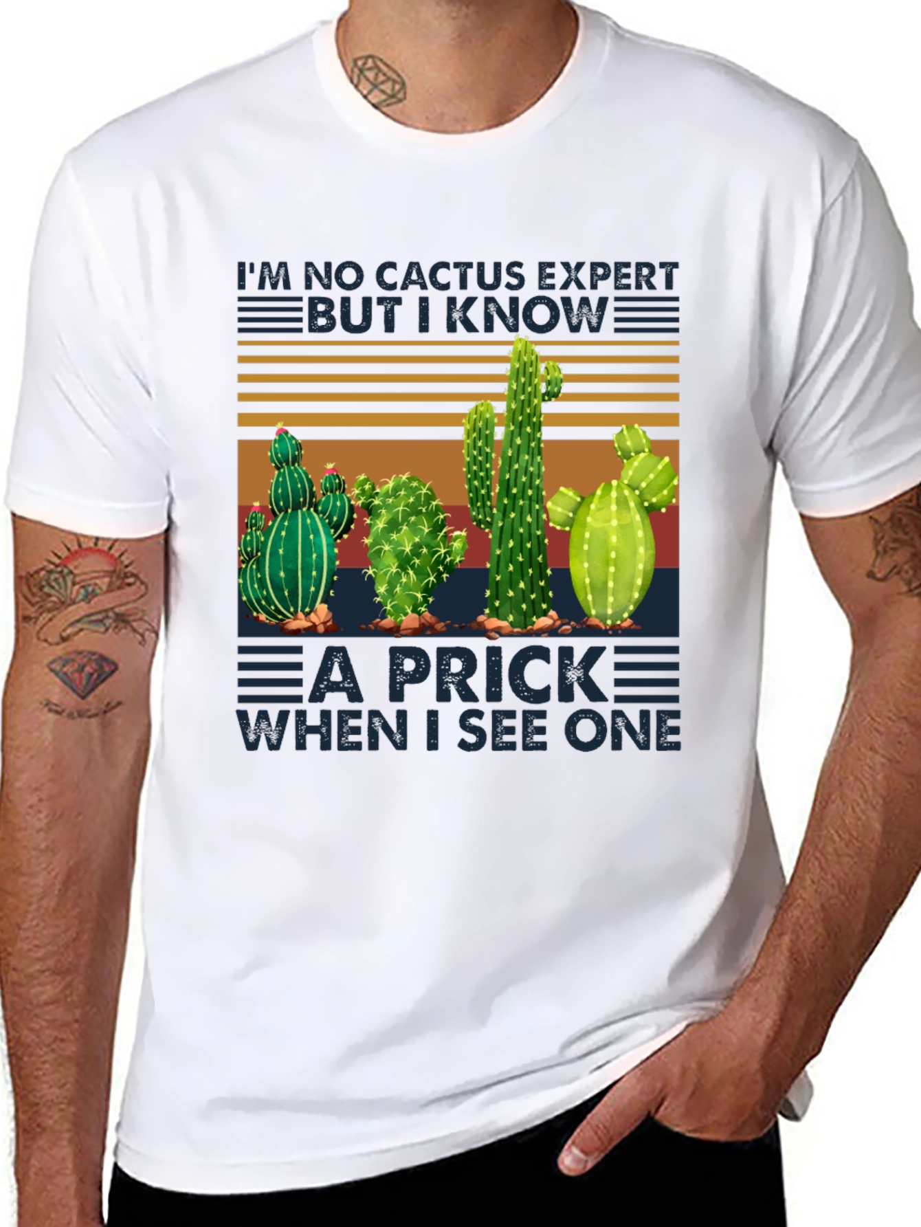 Black Cactus Expert Graphic Tee - Funny Plant Lover T-Shirt view 8