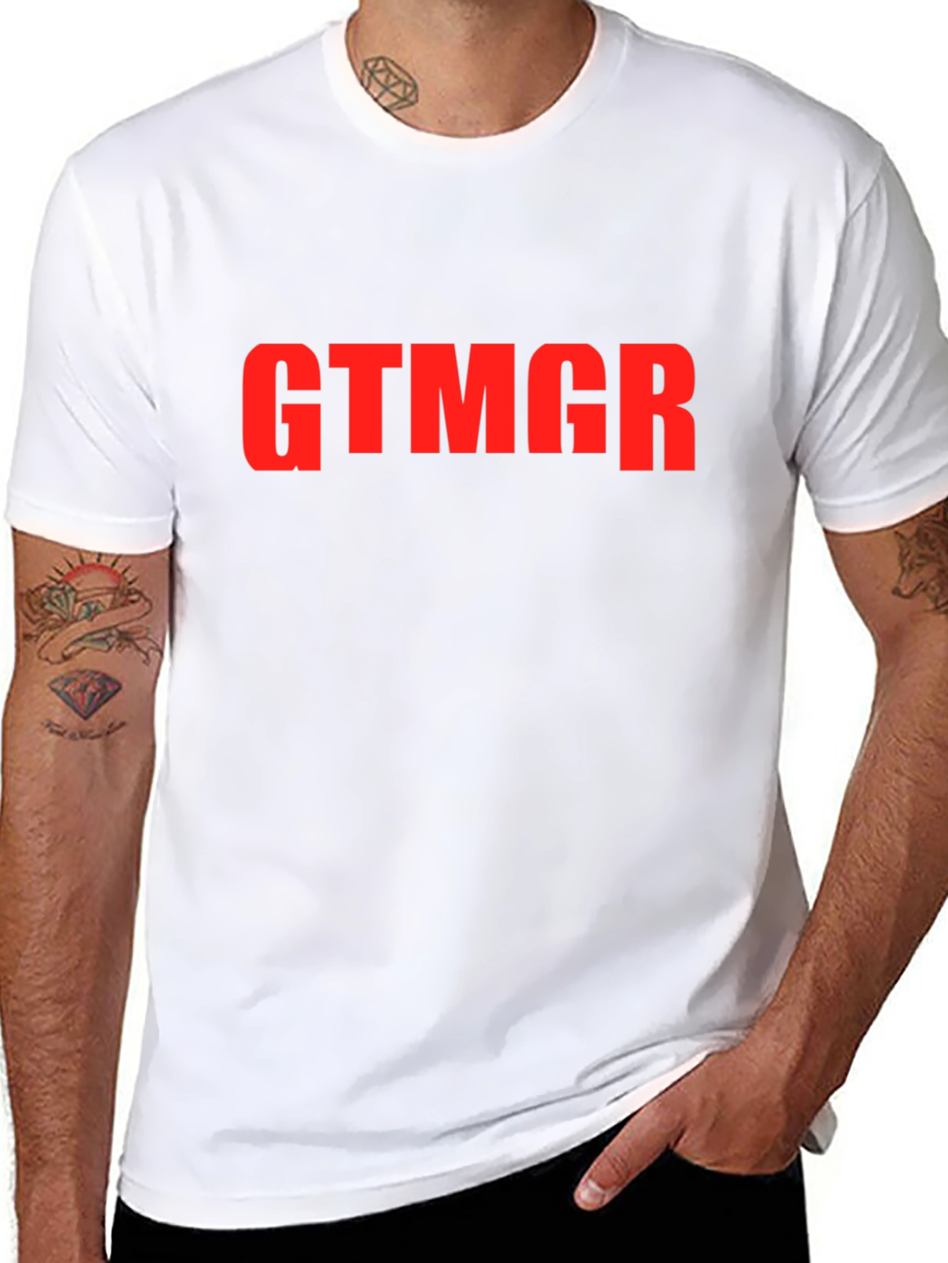 Black GTMGR Graphic Tee - Bold Statement Black T-Shirt view 8