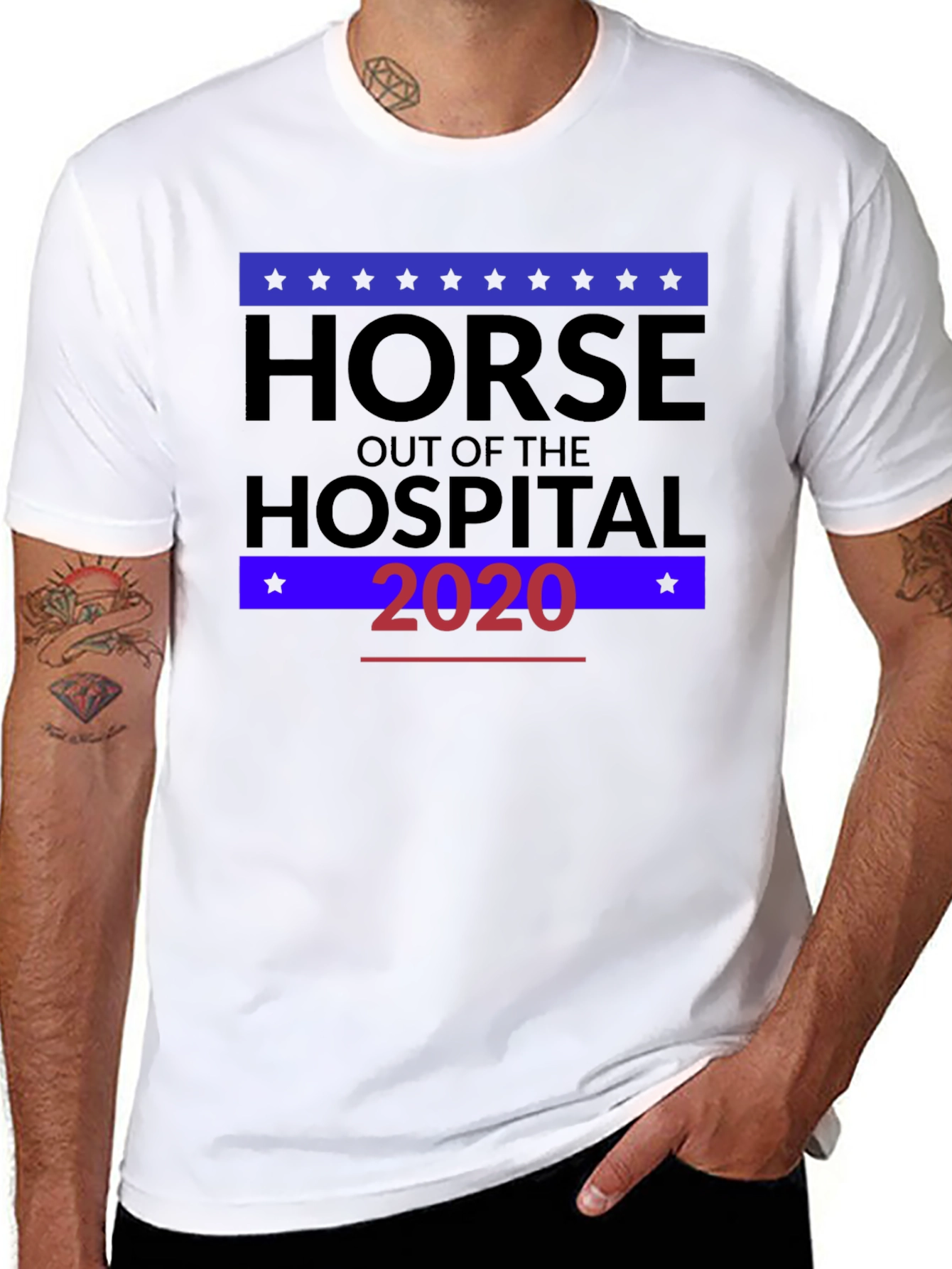 Black Horse Out of the Hospital 2020 T-Shirt view 8
