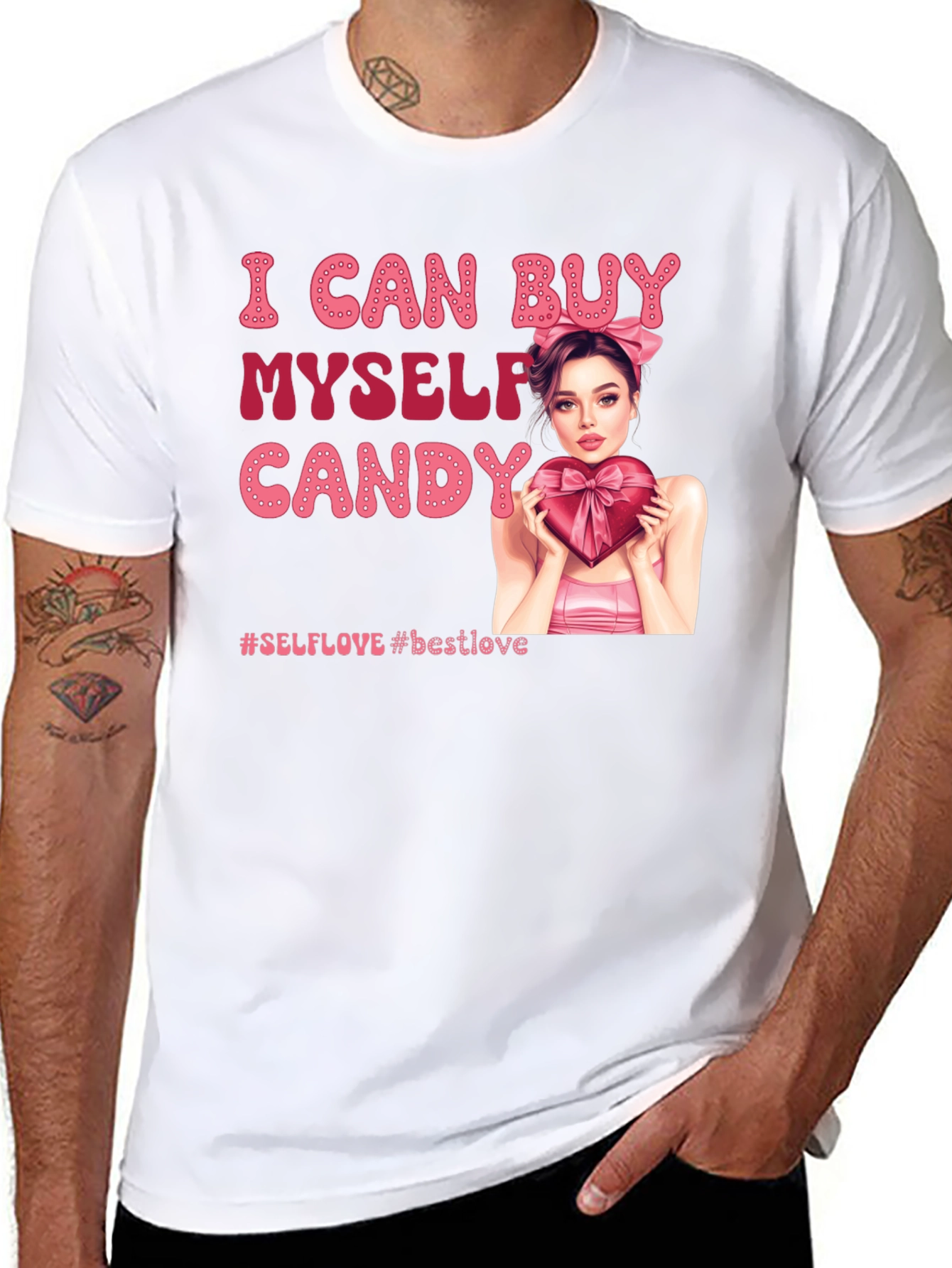 Black I Can Buy Myself Candy Graphic Tee view 8