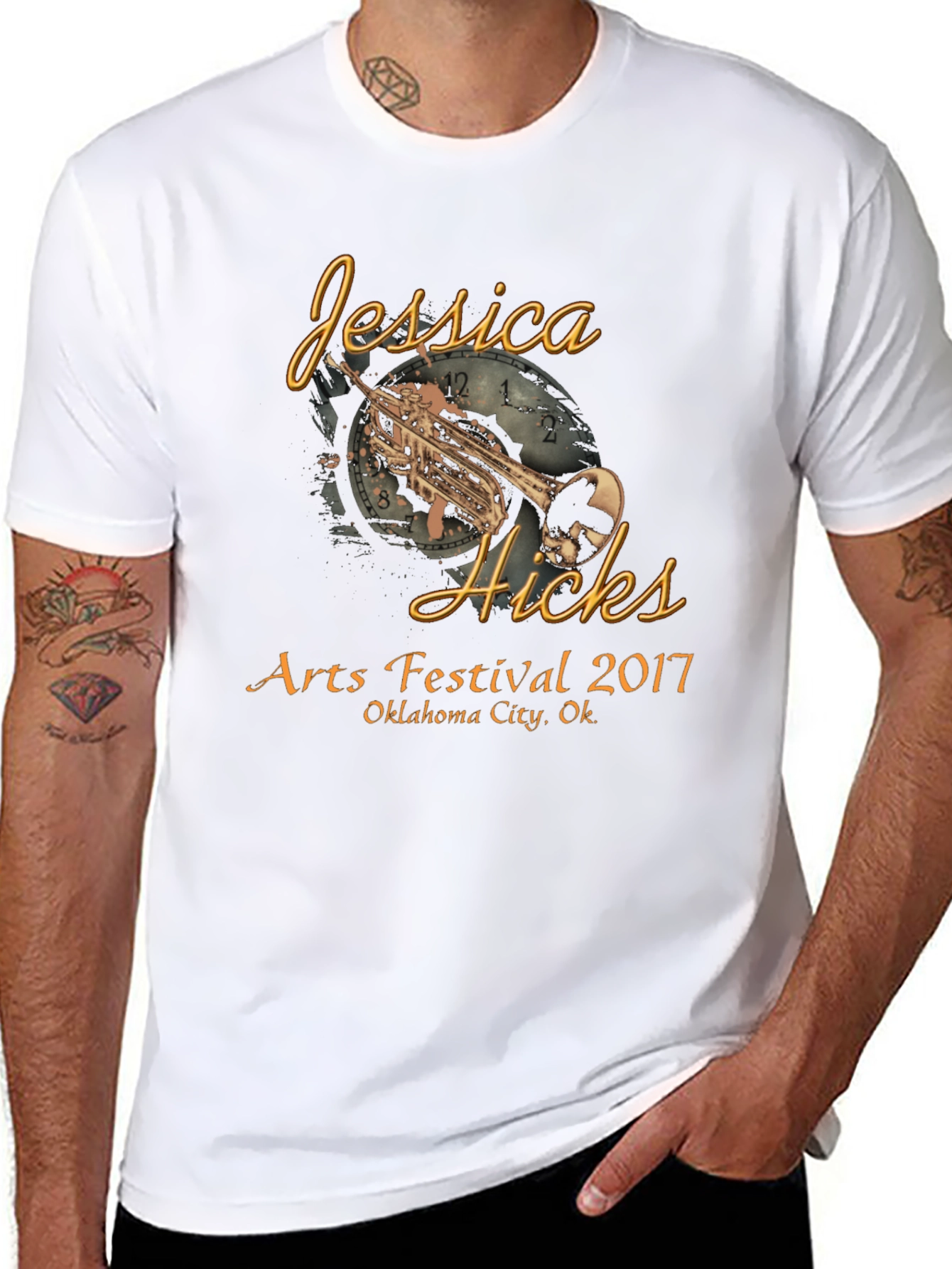 Black Jessica Hicks Arts Festival 2017 Black T-Shirt view 8