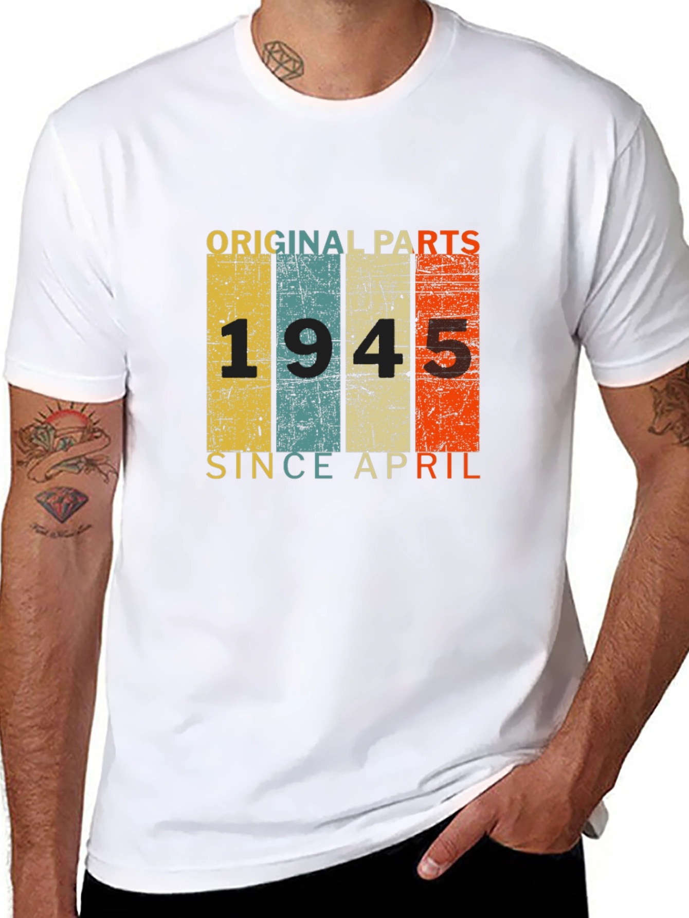 Black Original Parts 1945 Since April Graphic T-Shirt view 8