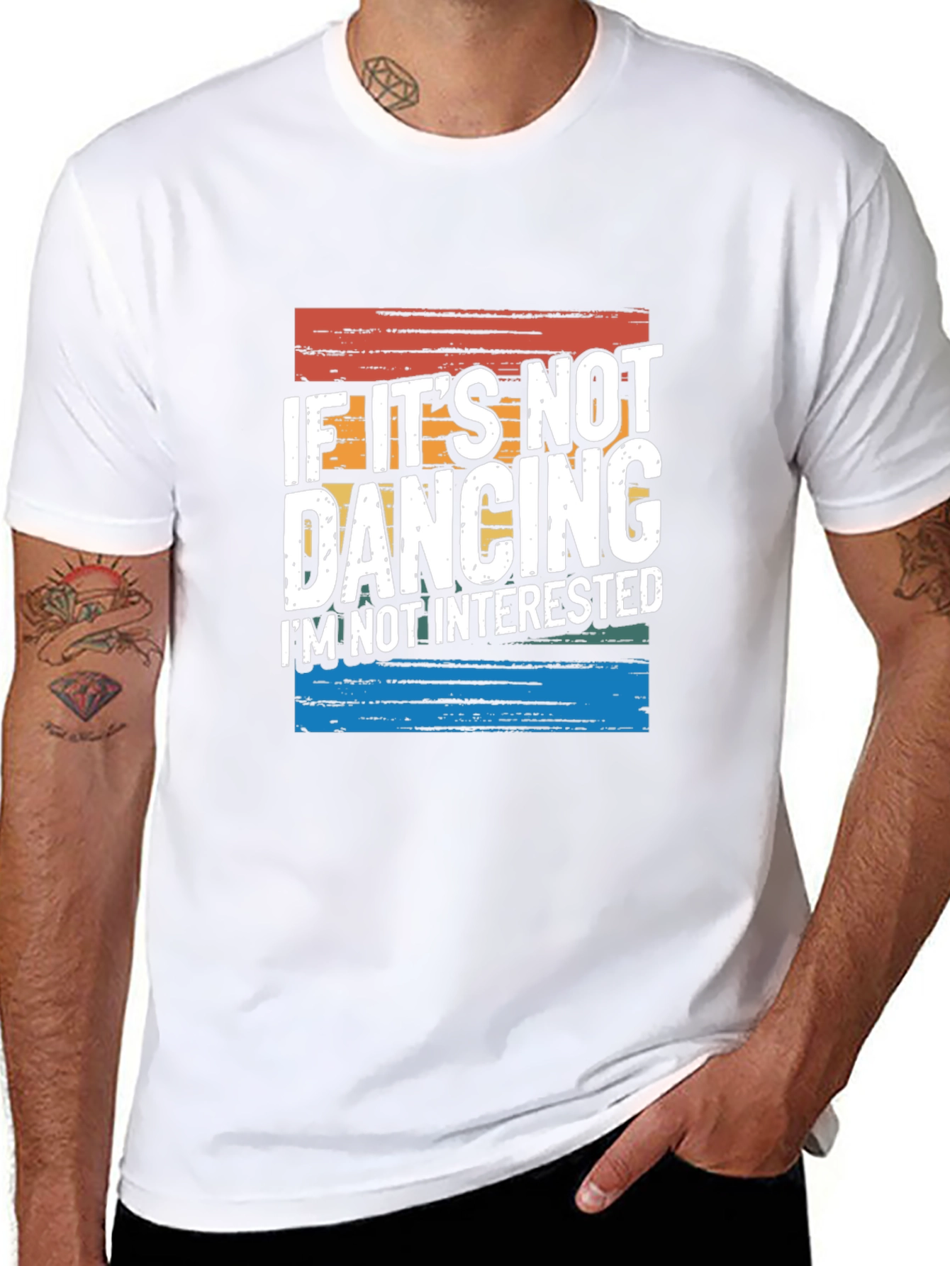 Black If It's Not Dancing T-Shirt - Novelty Graphic Tee view 8