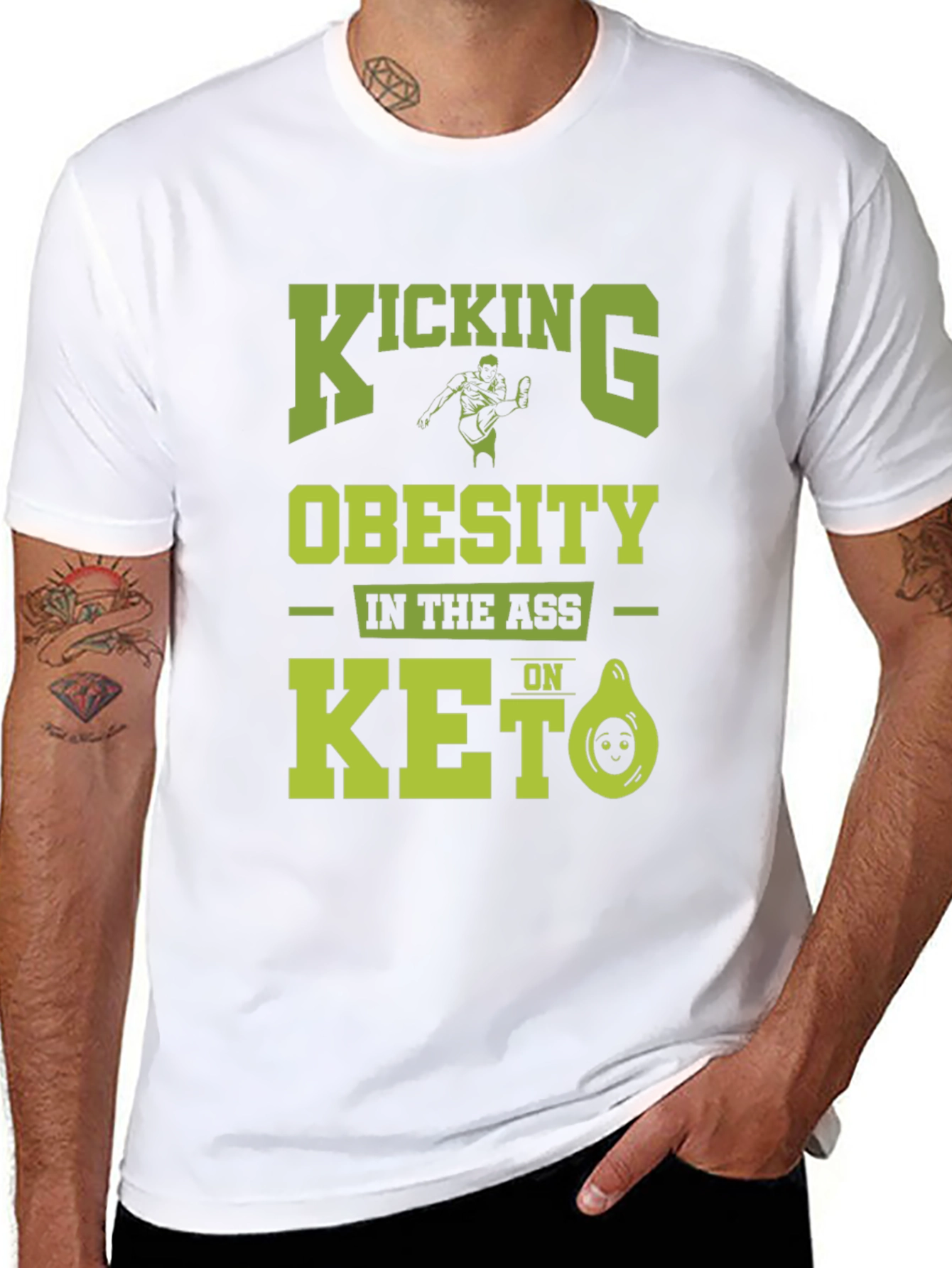 Kicking Obesity Keto T-Shirt - 8