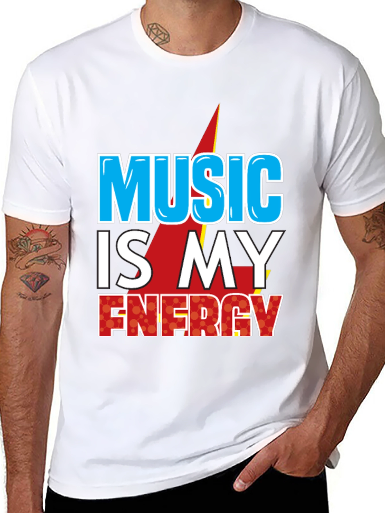 Black Music is My Energy Graphic Tee - Black view 8