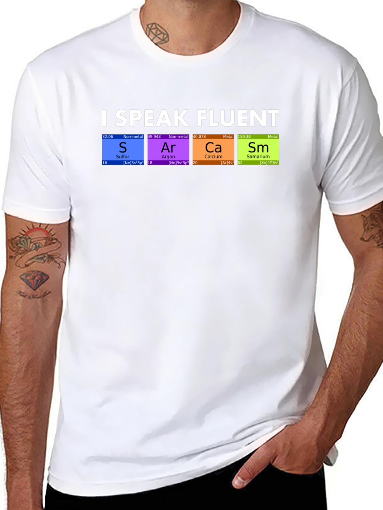 Black I Speak Fluent SArCaSm T-Shirt view 8