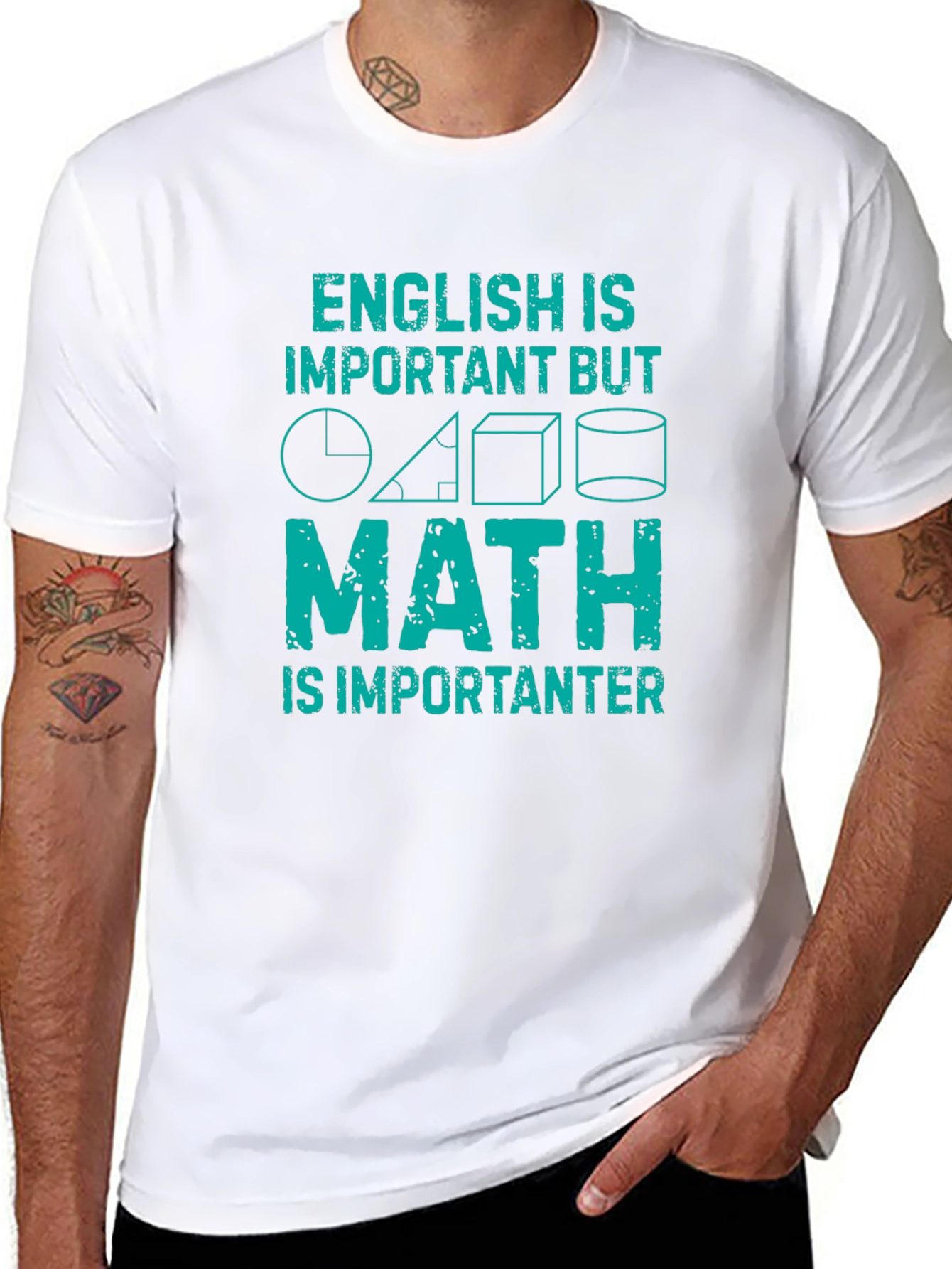 Black Math is Importanter T-Shirt - Funny Math Lover Tee view 8