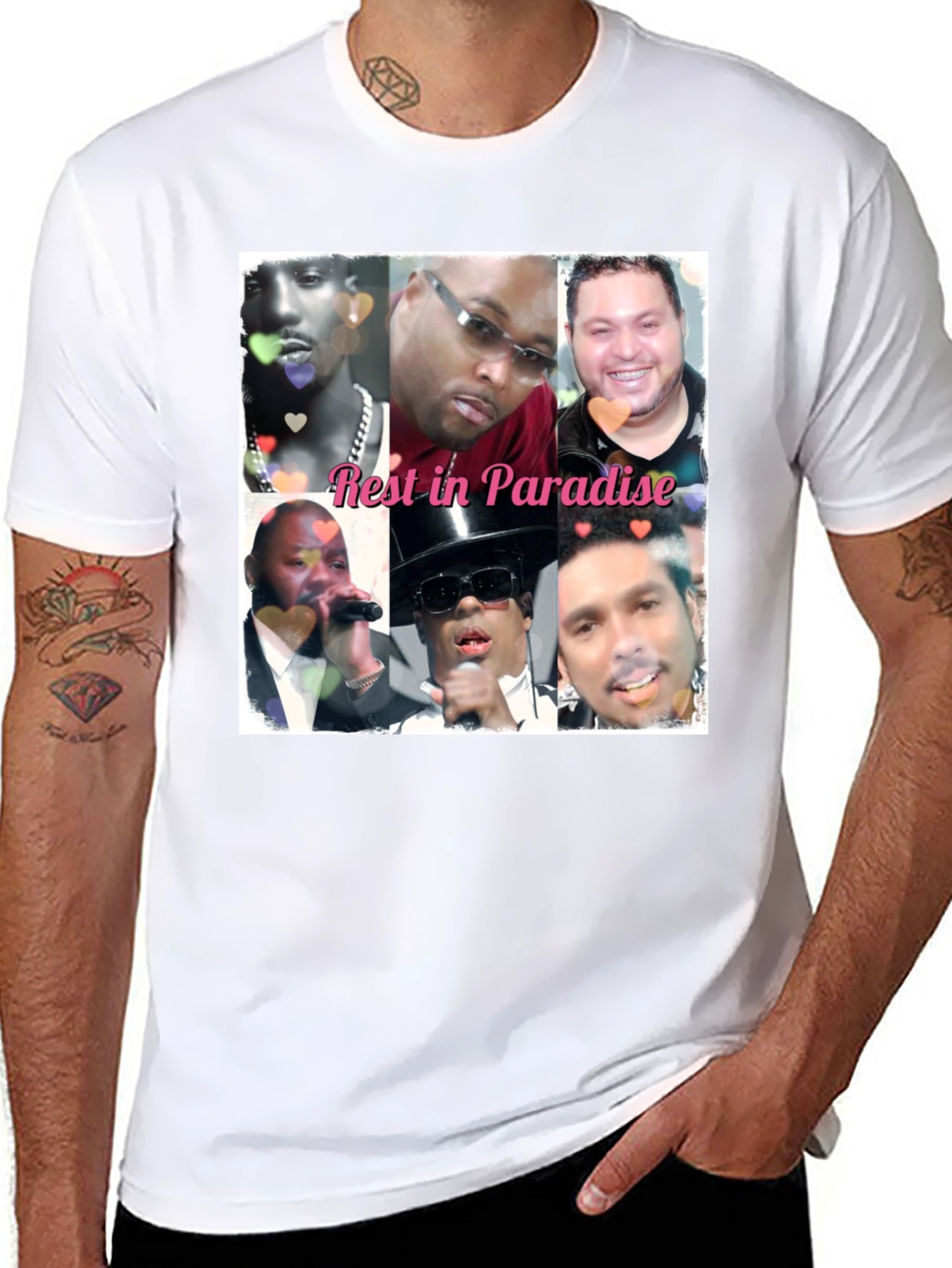 Black Rest in Paradise Memorial Tribute T-Shirt view 8