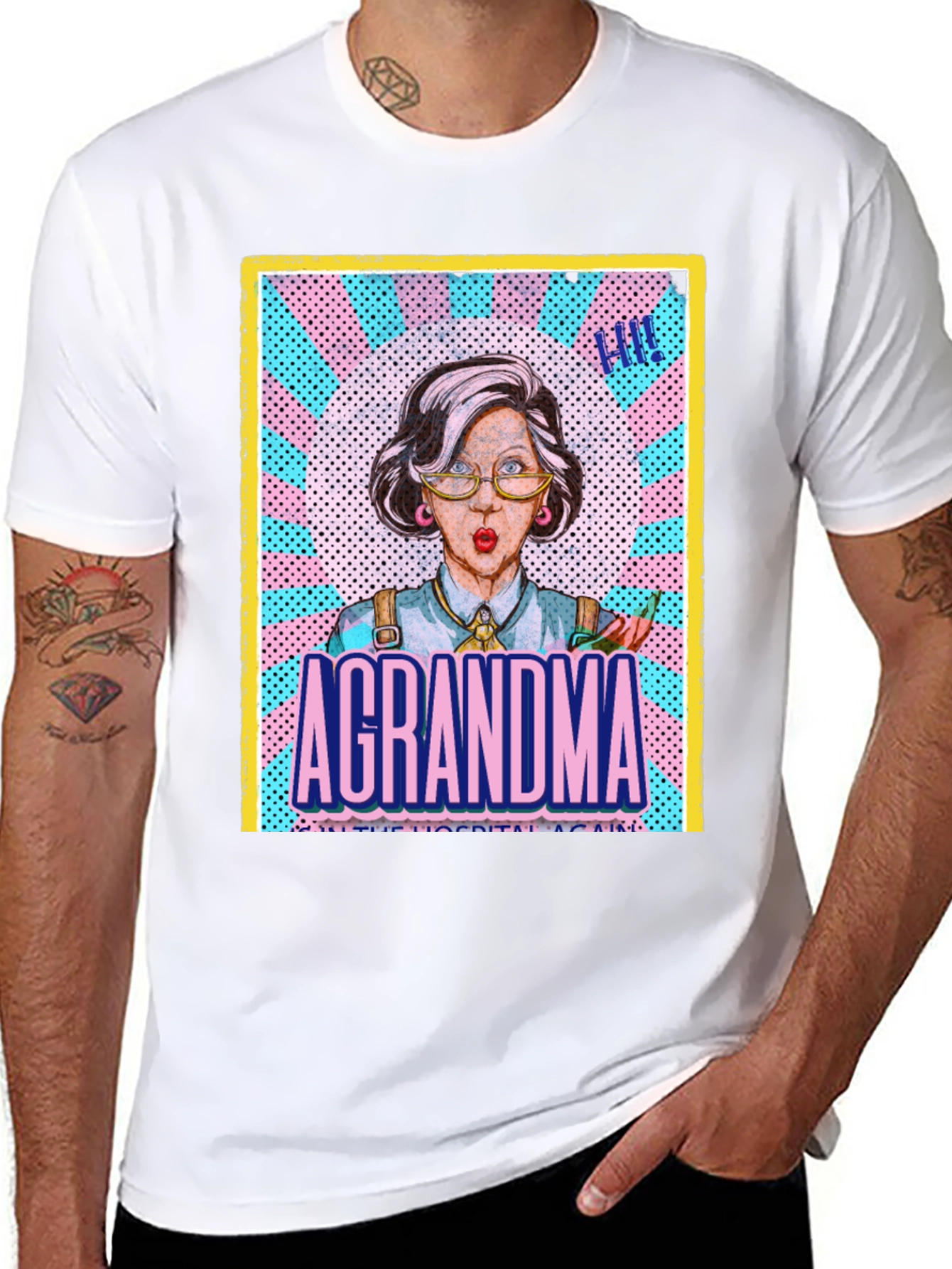 Black A GRANDMA T-Shirt - Unisex view 8