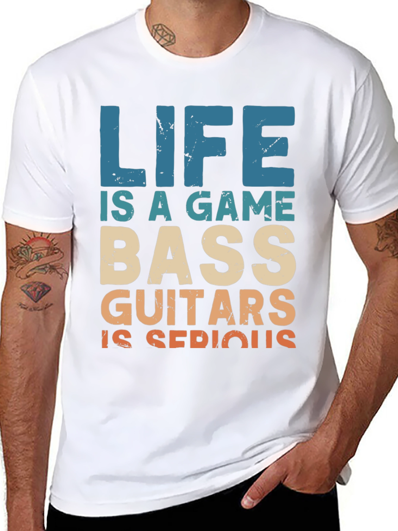 Black Bass Guitars T-Shirt: Life is a Game view 8