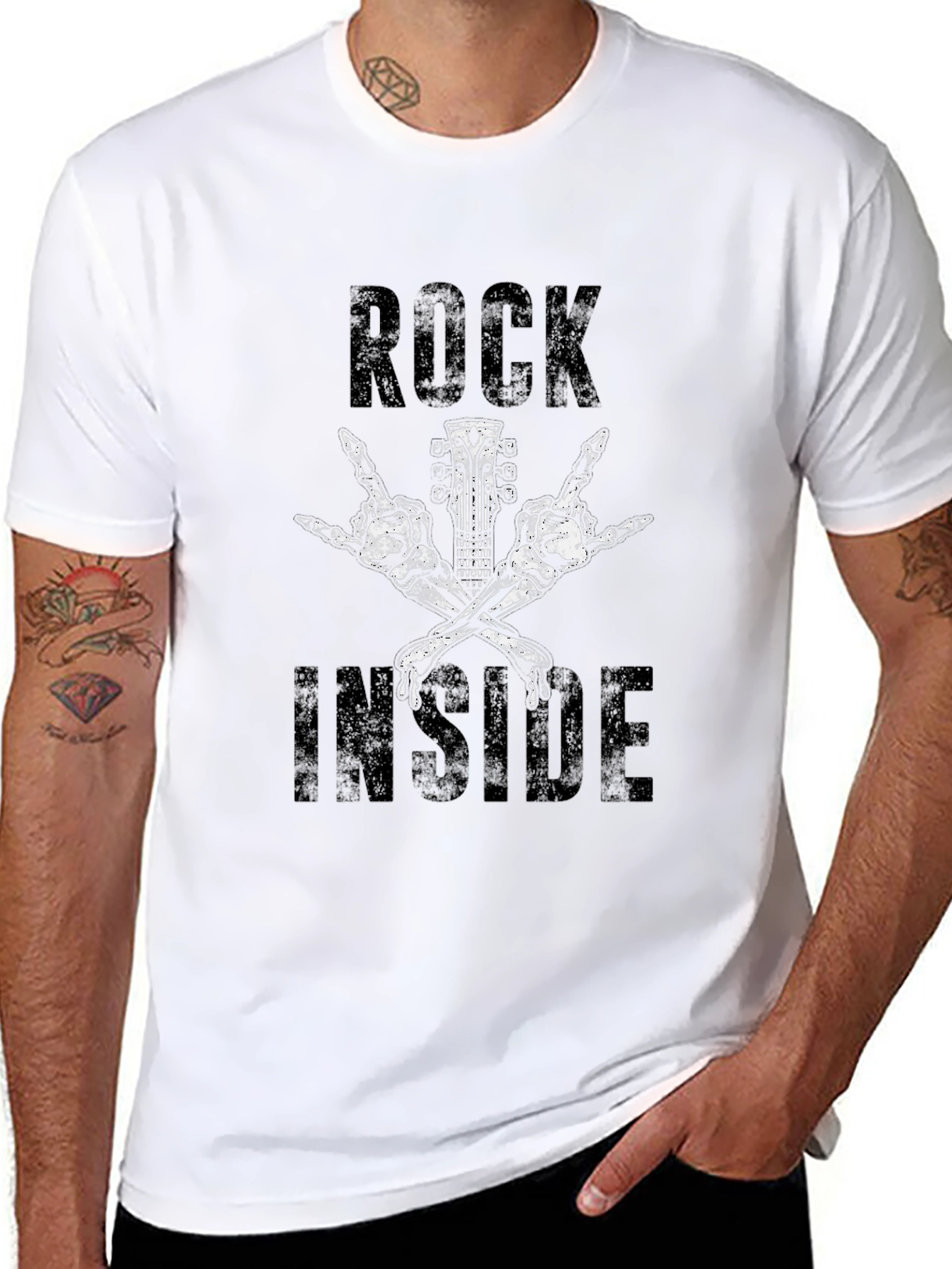 Black Rock Inside Graphic Tee - Black view 8