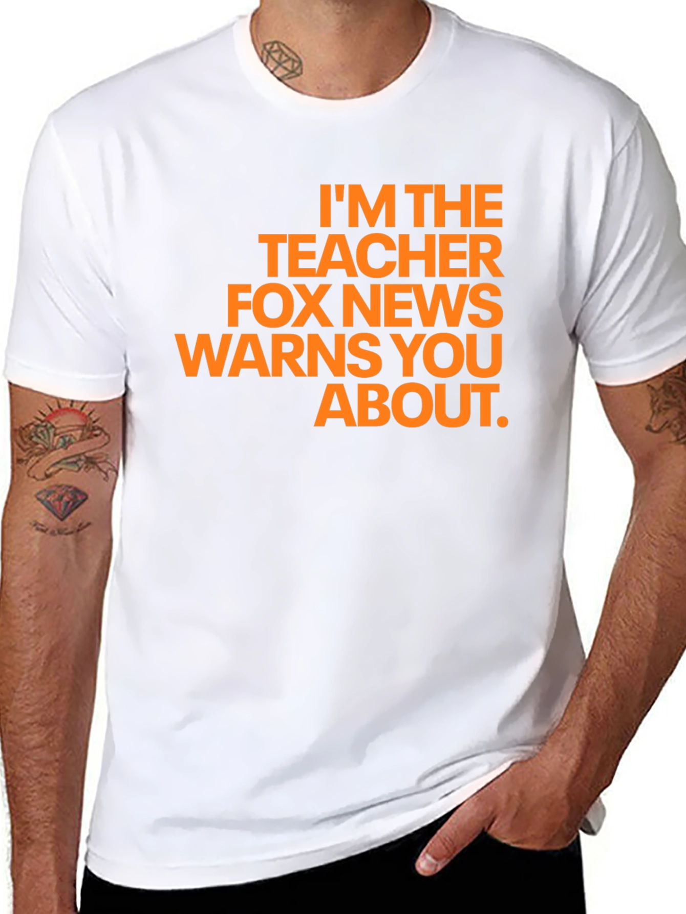 Black Teacher Fox News Warns You About T-Shirt view 8