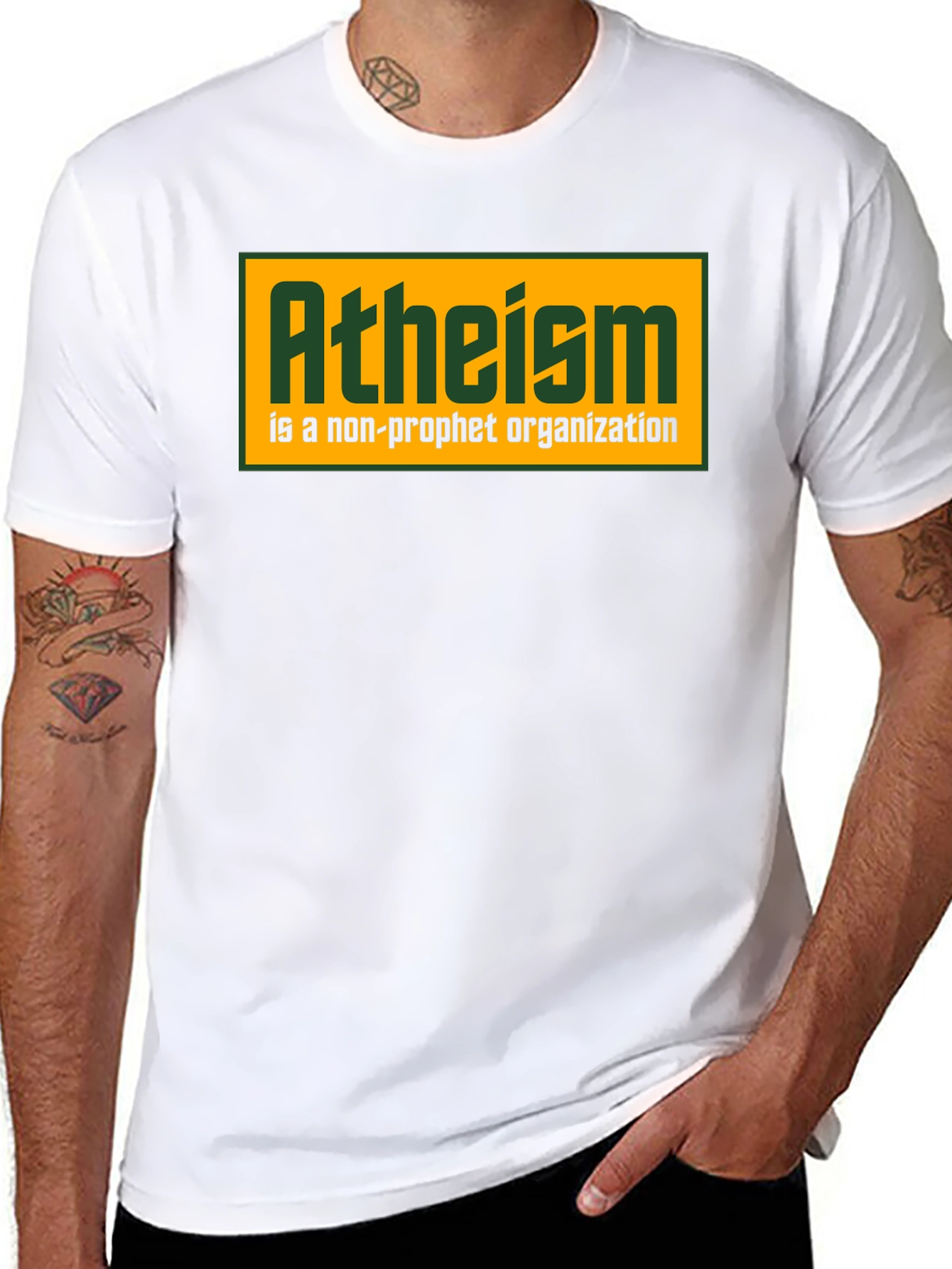 Black Atheism Non-Profit Graphic Tee - Mens view 8