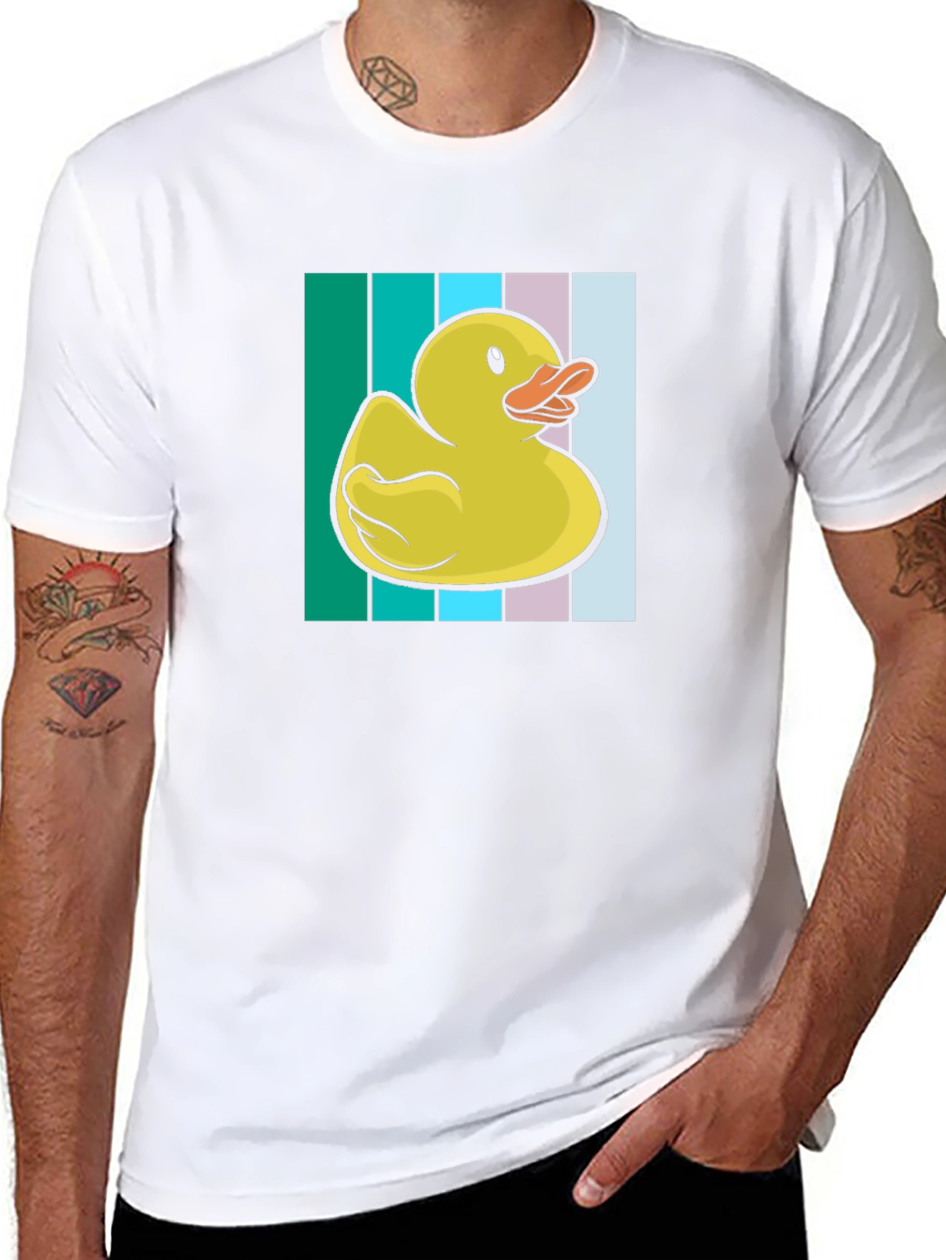 Black Rubber Duck T-Shirt - Fun and Quirky Design view 8