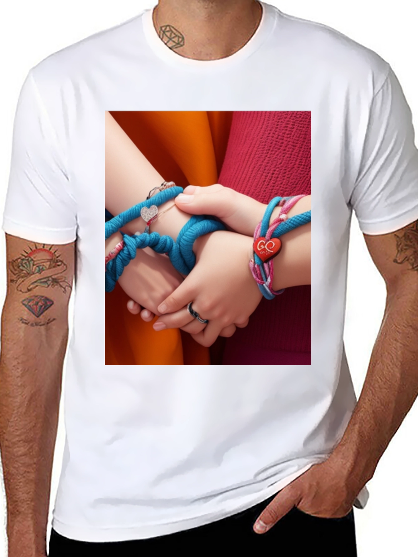 Black Heart String T-Shirt view 8