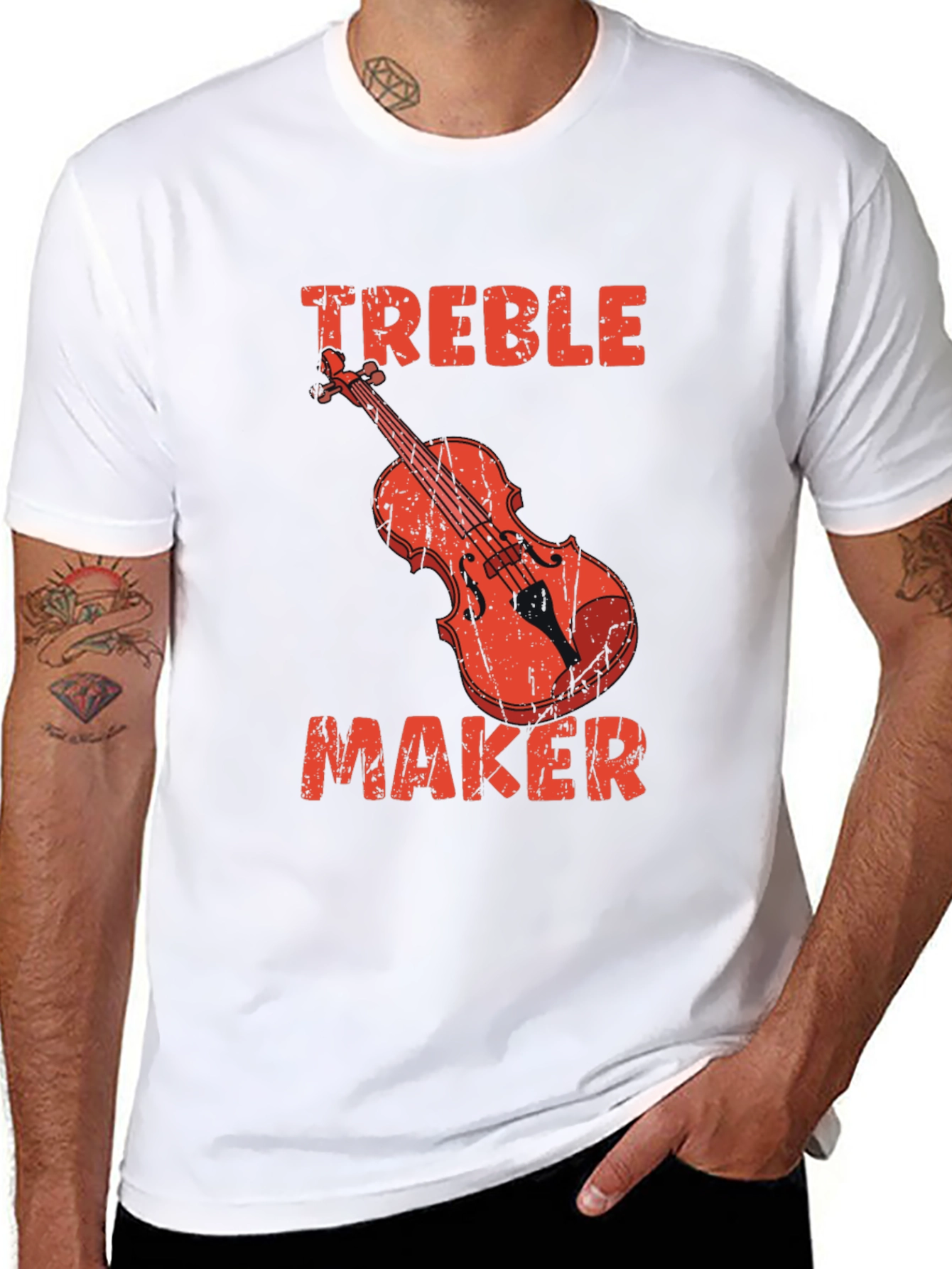 Black Treble Maker Graphic Tee - Musician T-Shirt view 8