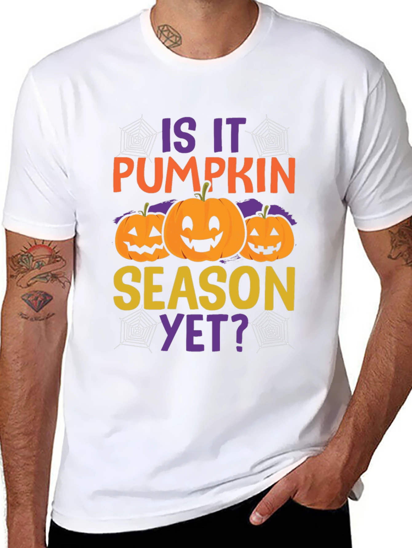 Halloween Pumpkin Season Graphic T-Shirt - 8