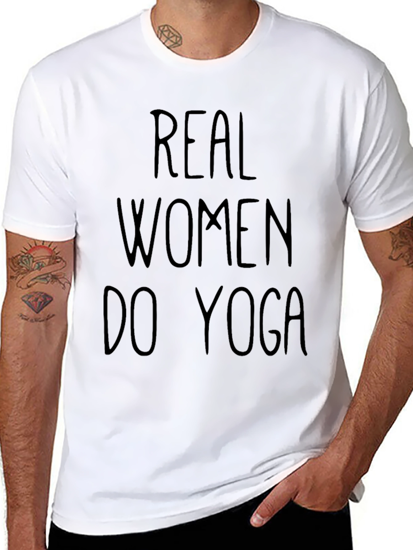 Real Women Do Yoga Graphic T-Shirt - 8