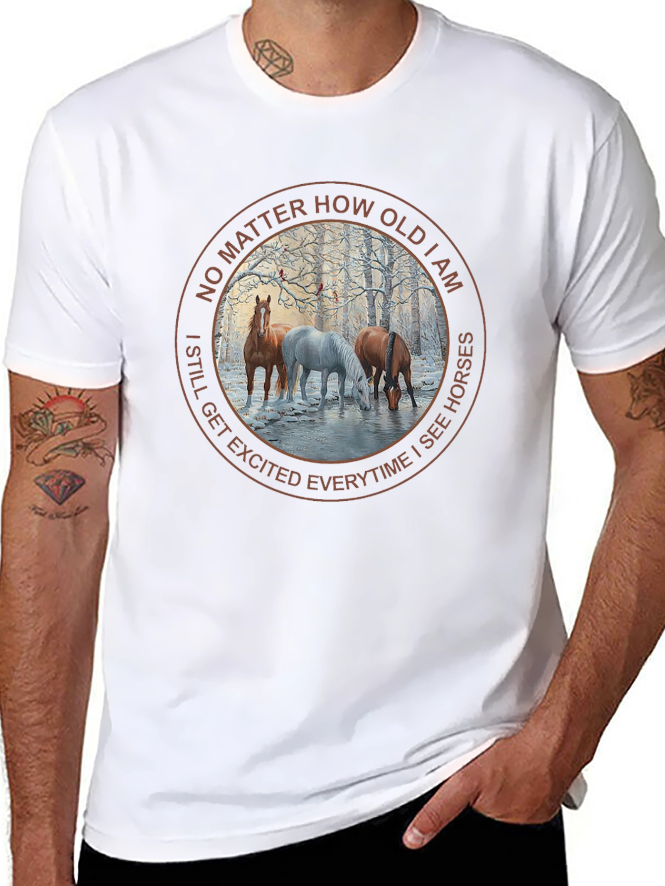 Black Horse Lover T-Shirt - No Matter How Old view 8
