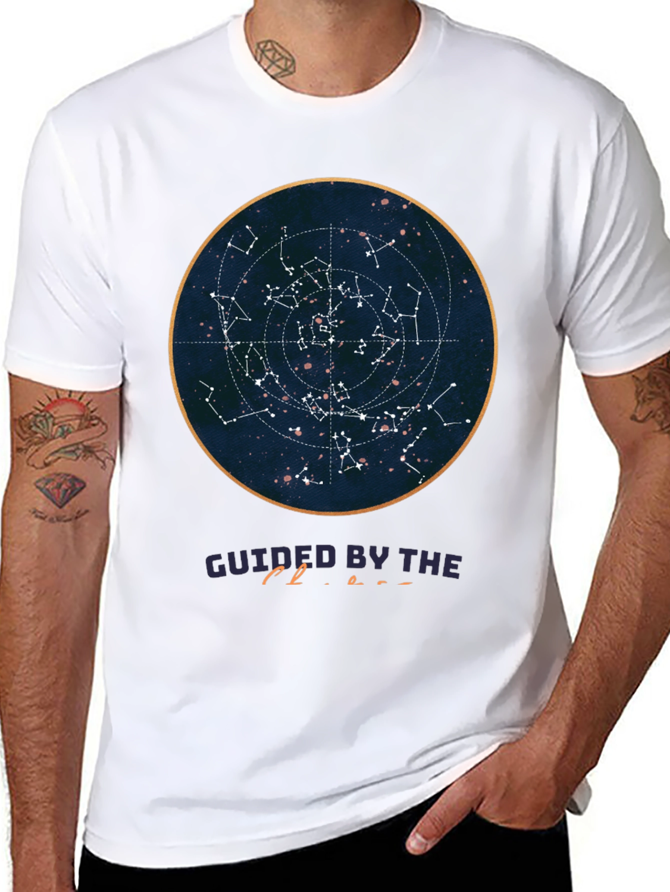 Black Celestial Constellation T-Shirt view 8