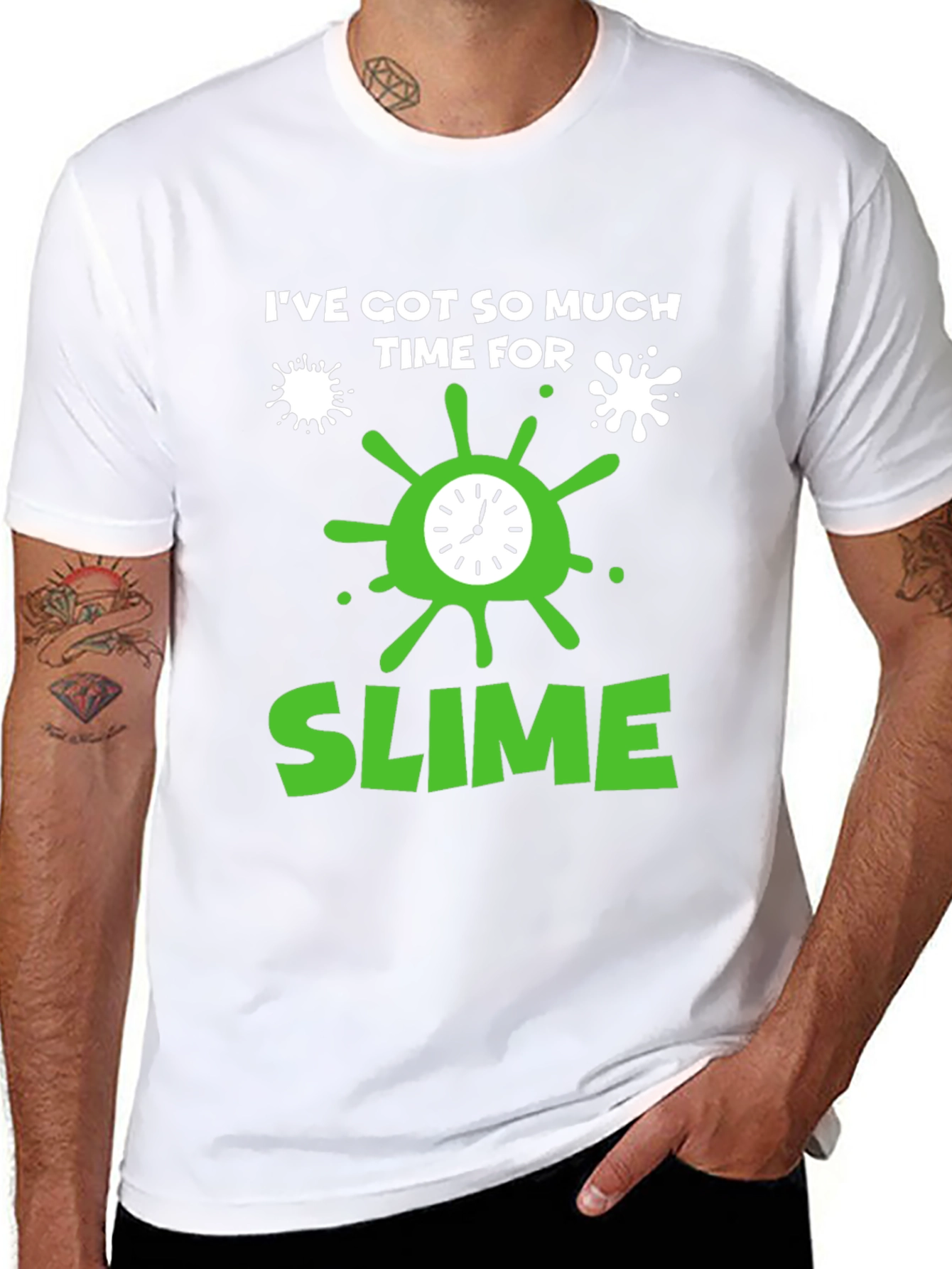 Black Time for Slime Black Graphic Tee view 8