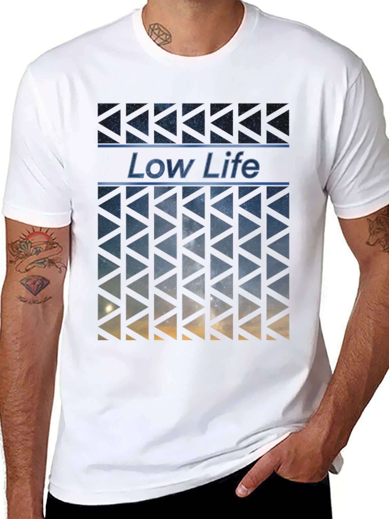 Black Low Life Graphic Print T-Shirt - Cool Streetwear Style view 8