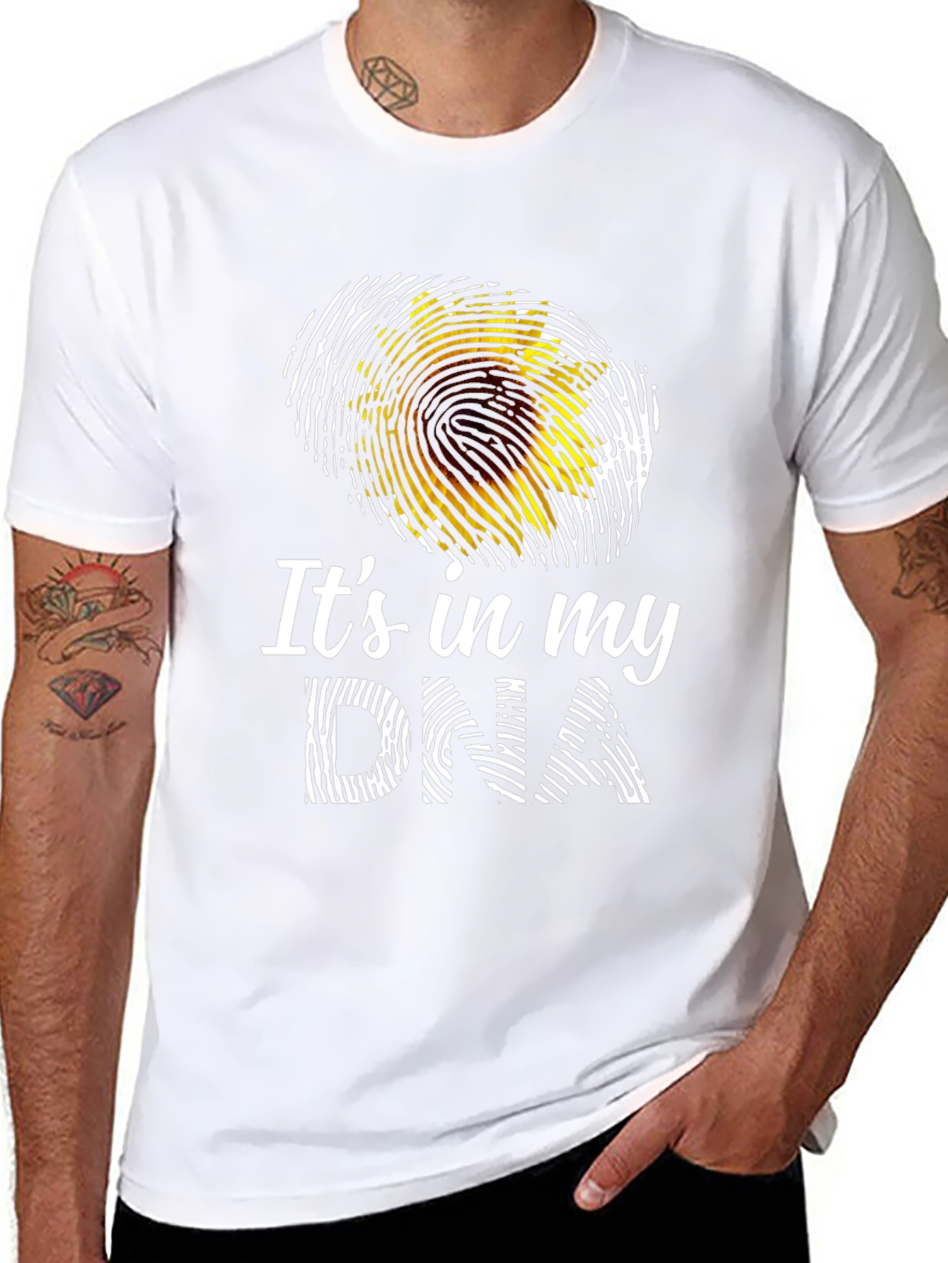 Black Sunflower DNA Graphic Tee - Unique Design! view 8