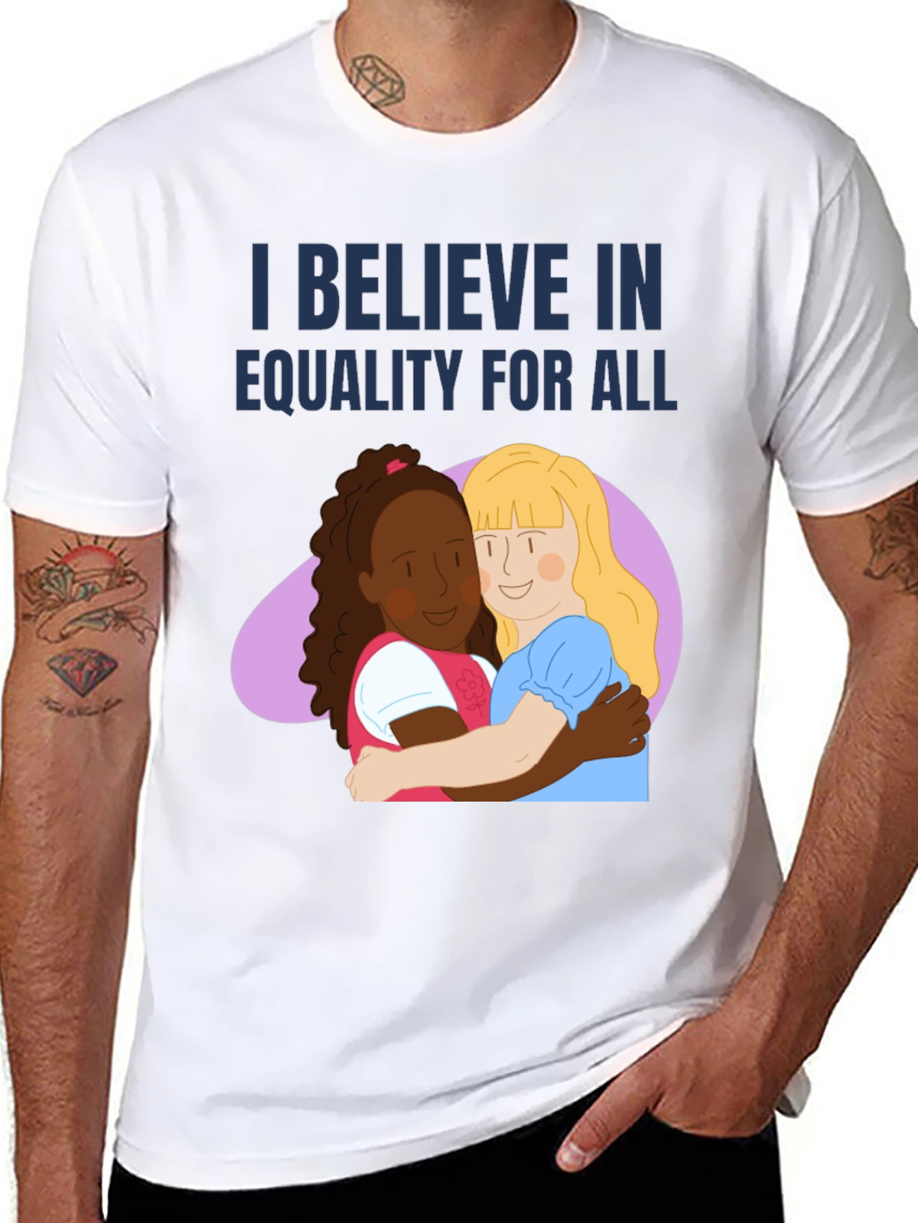 Black Equality for All Graphic Tee view 8