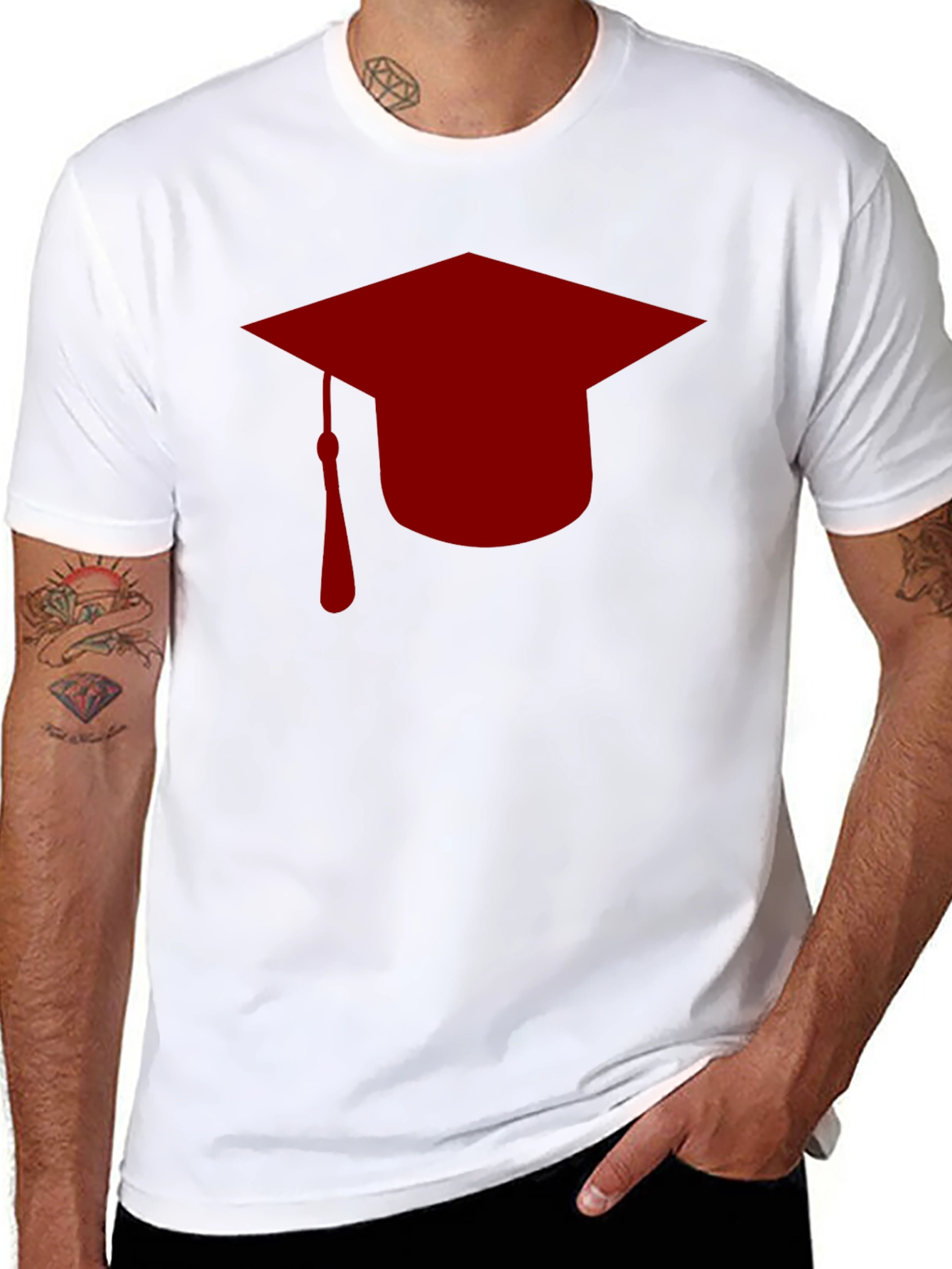 Black Graduation Cap T-Shirt - Celebrate Success! view 8