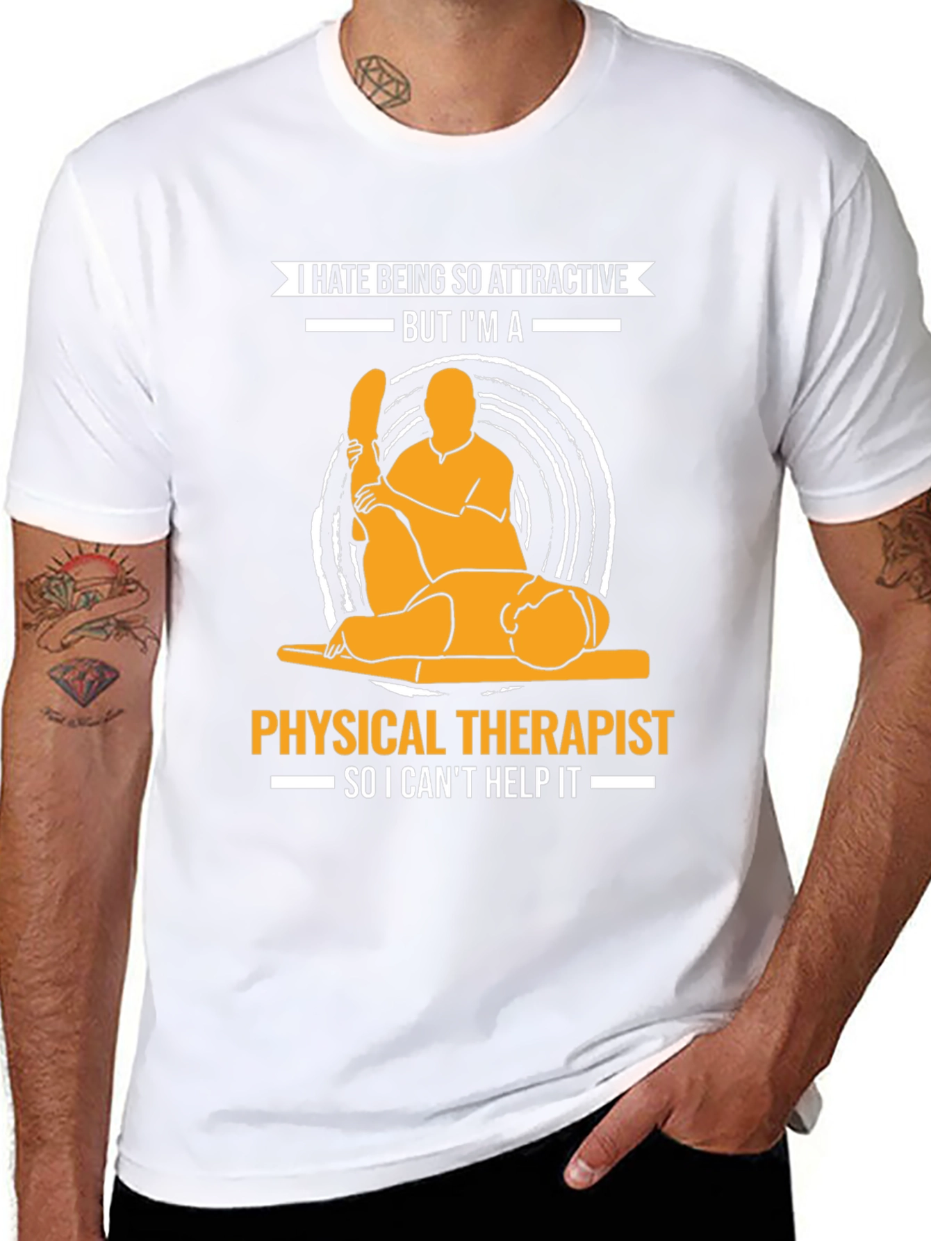 Black Attractive Physical Therapist T-Shirt view 8