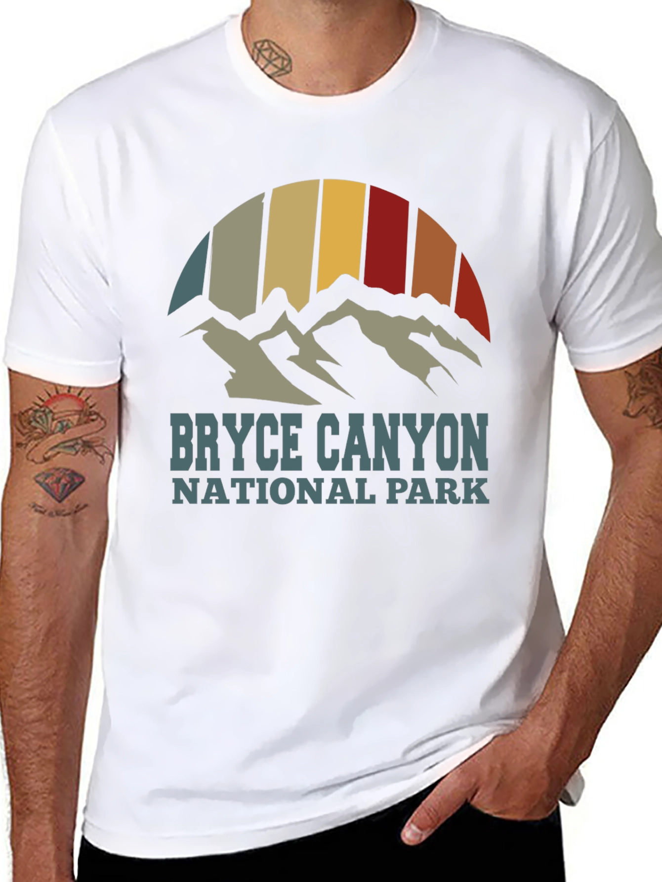Black Bryce Canyon National Park Graphic T-Shirt view 8