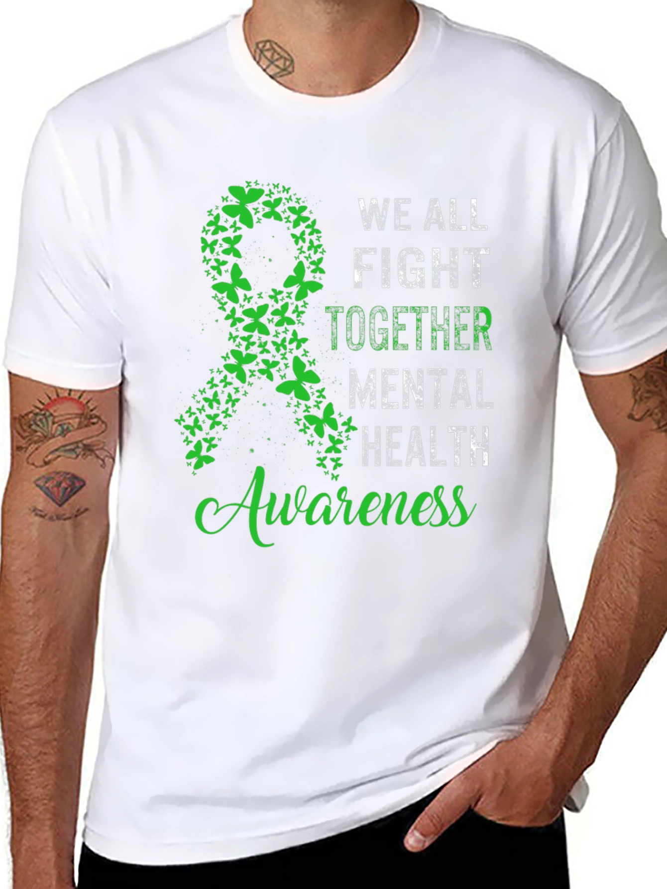 Black Mental Health Awareness T-Shirt view 8