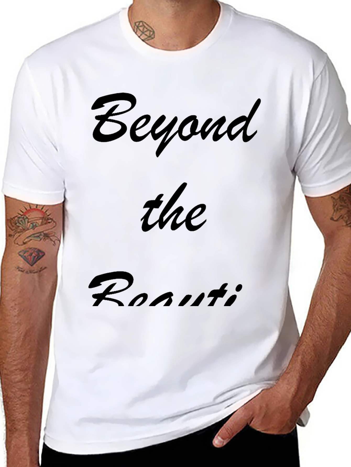 Black Beyond the Routine Black Graphic Tee view 8