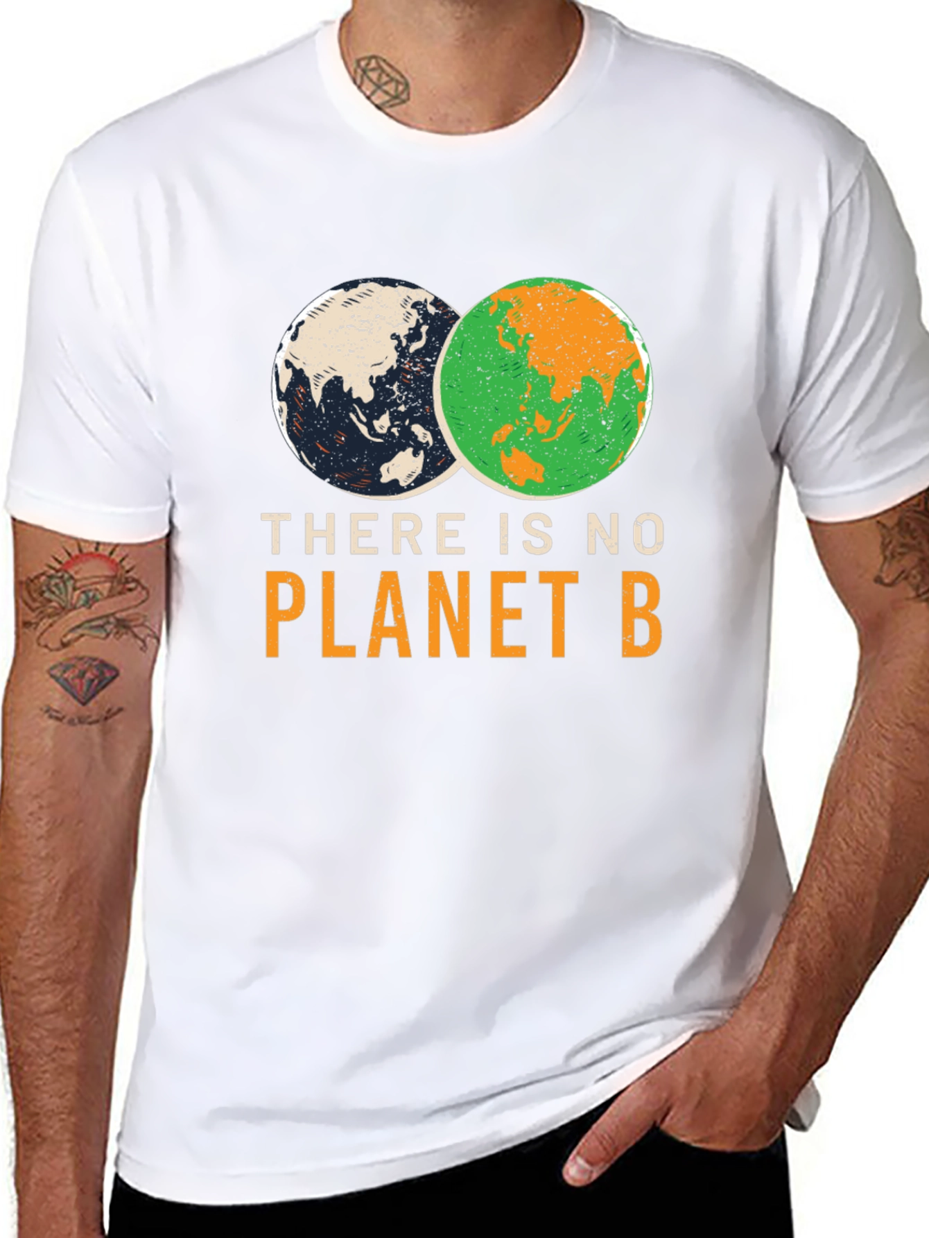 Black There Is No Planet B Graphic T-Shirt view 8