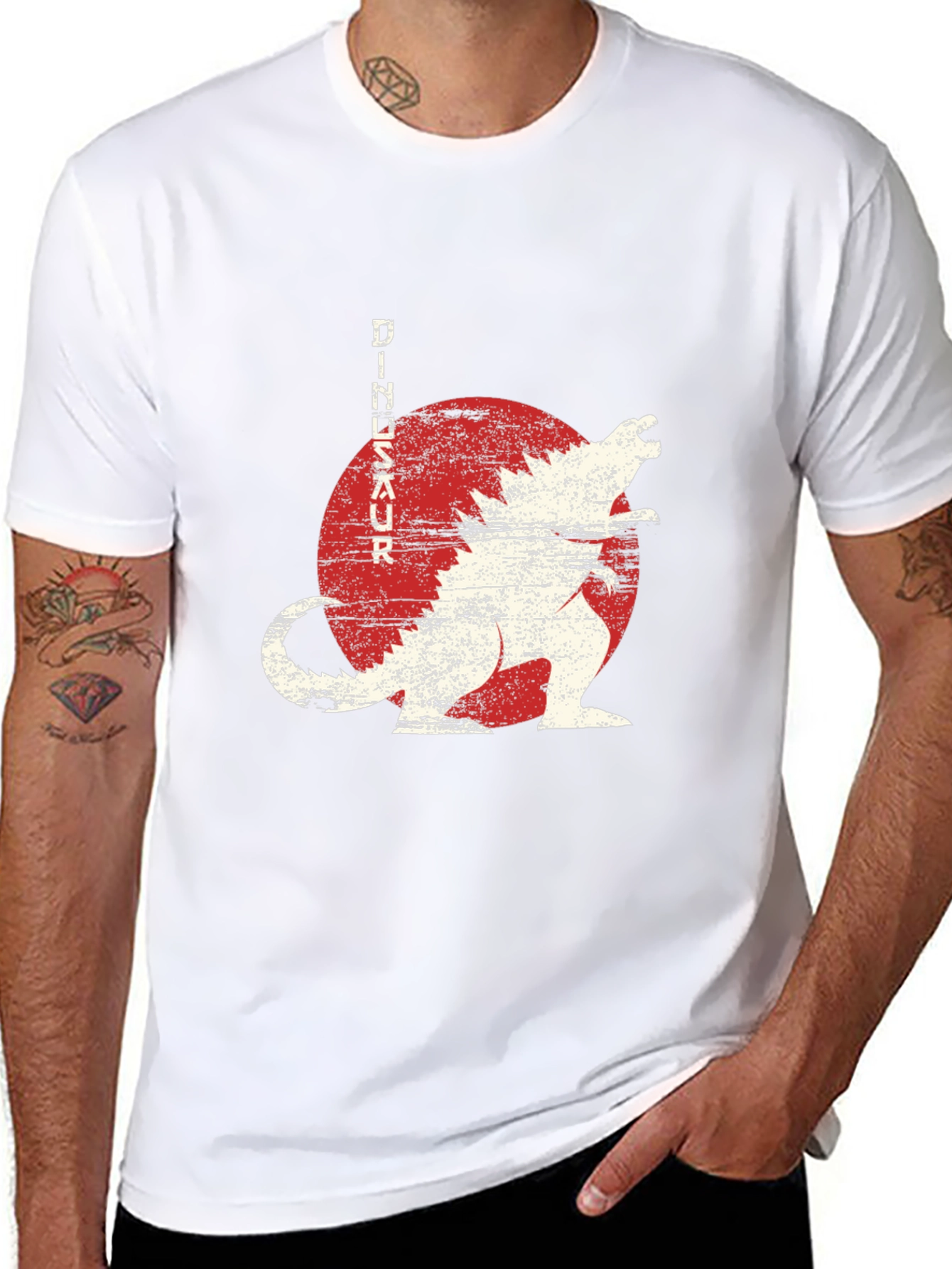 Black Dinosaur Graphic Tee - Japanese Style view 8