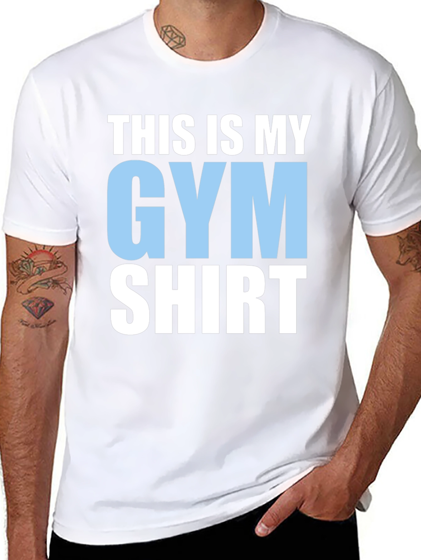 Black Gym Shirt: This Is My Gym Shirt view 8