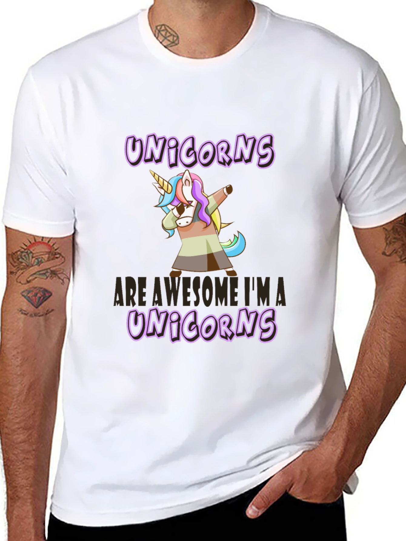 Black Unicorns Are Awesome I'm A Unicorns T-Shirt view 8