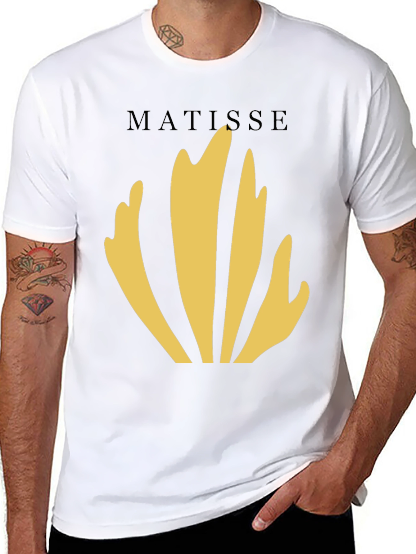 Black Matisse Inspired Graphic Tee view 8