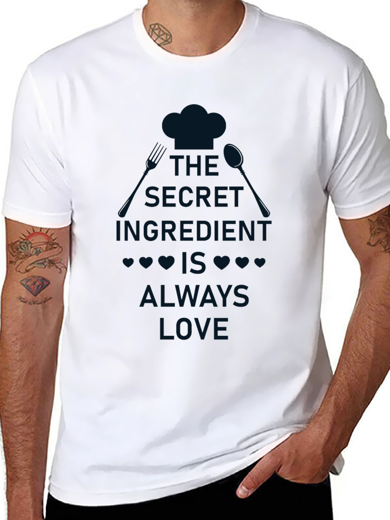 Black Secret Ingredient Love T-Shirt view 8