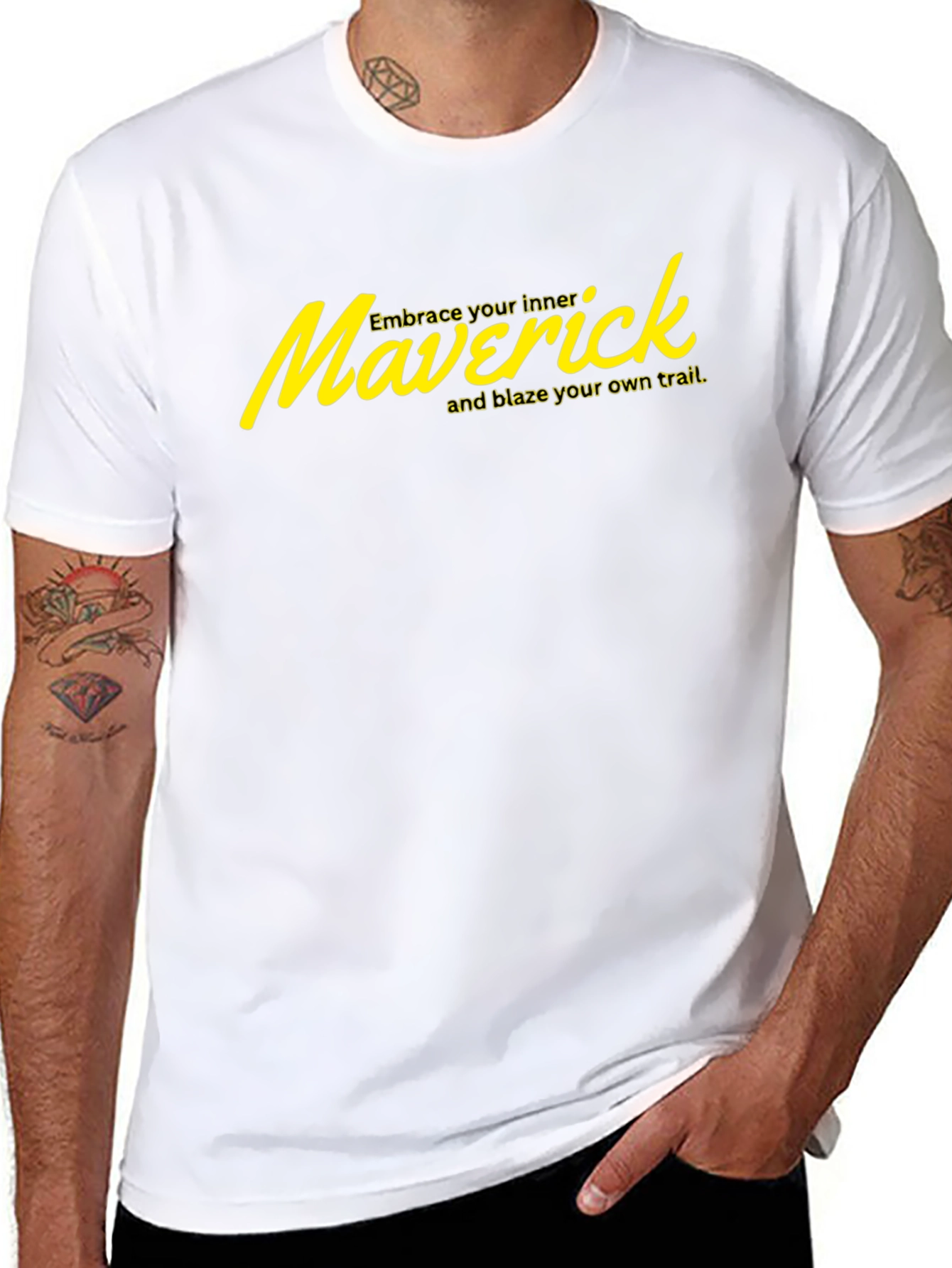 Black Maverick Graphic Tee - Embrace Your Inner Trailblazer view 8